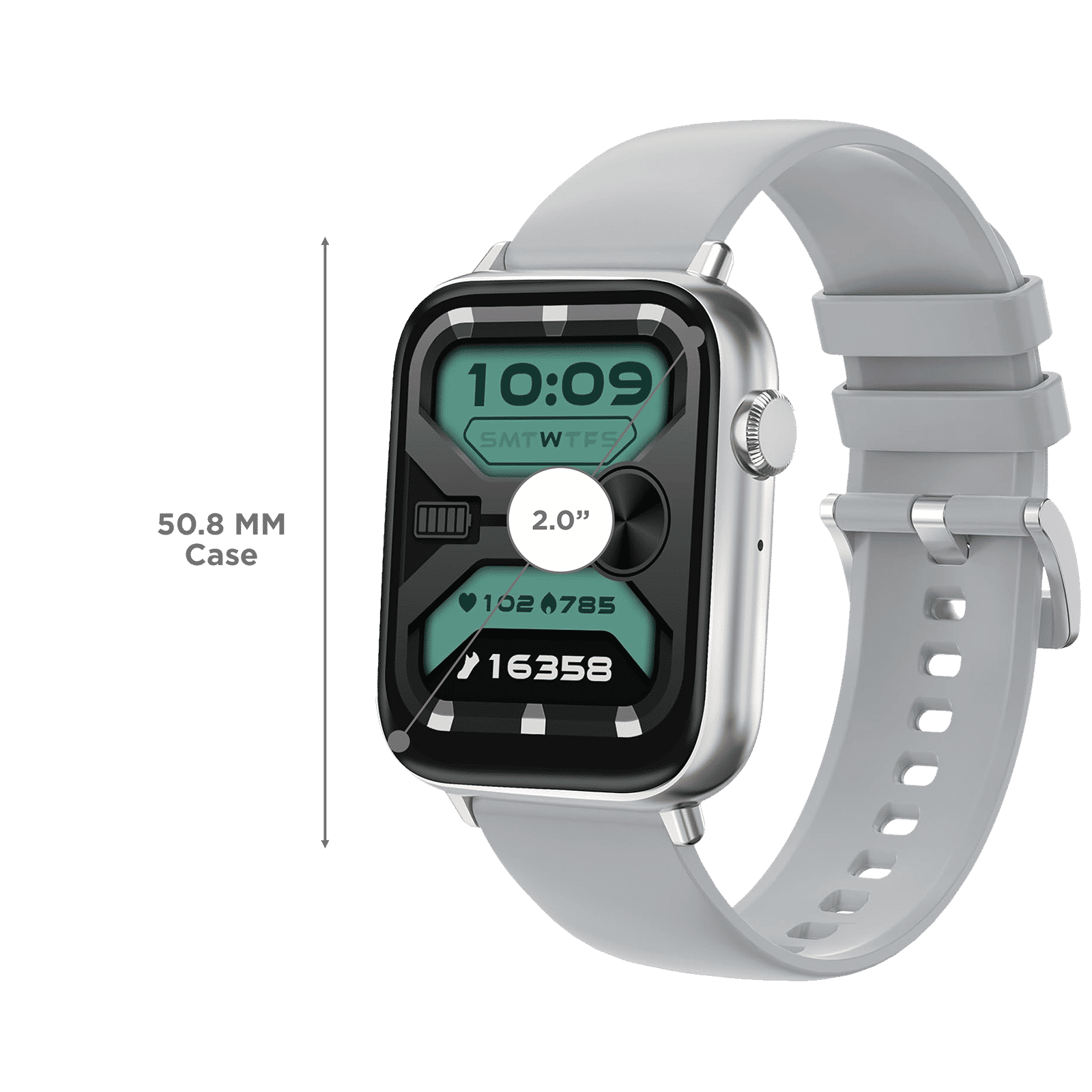 FIRE-BOLTT Ninja Fit Pro Smartwatch with Bluetooth Calling (50.8mm LCD Display, IP67 Water Resistant, Grey Strap) FIRE-BOLTT Ninja Fit Pro Smartwatch with Bluetooth Calling (50.8mm LCD Display, IP67 Water Resistant, Grey Strap)_3