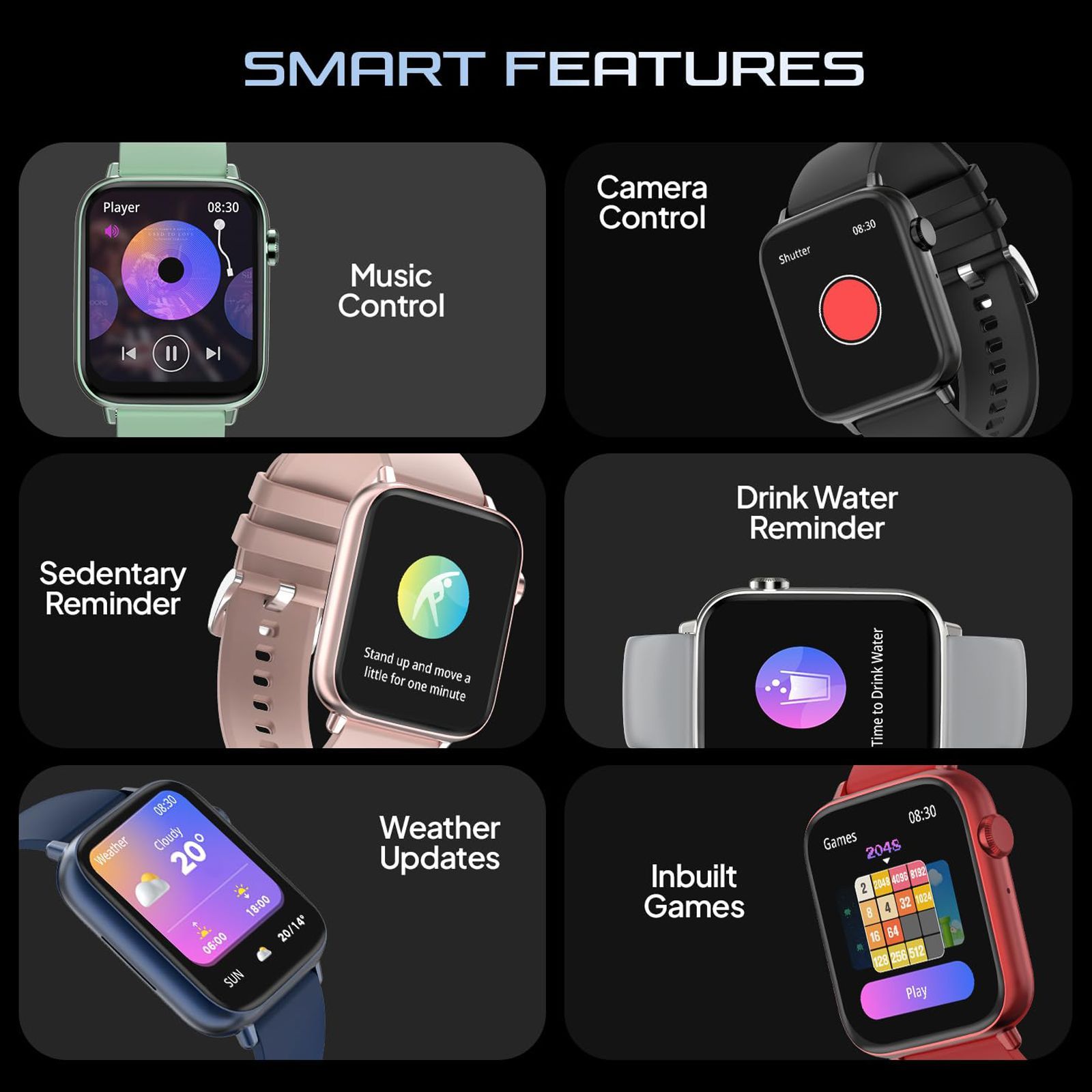 FIRE-BOLTT Ninja Fit Pro Smartwatch with Bluetooth Calling (50.8mm LCD HD Display, IP67 Water Resistant, Blue Strap)_6