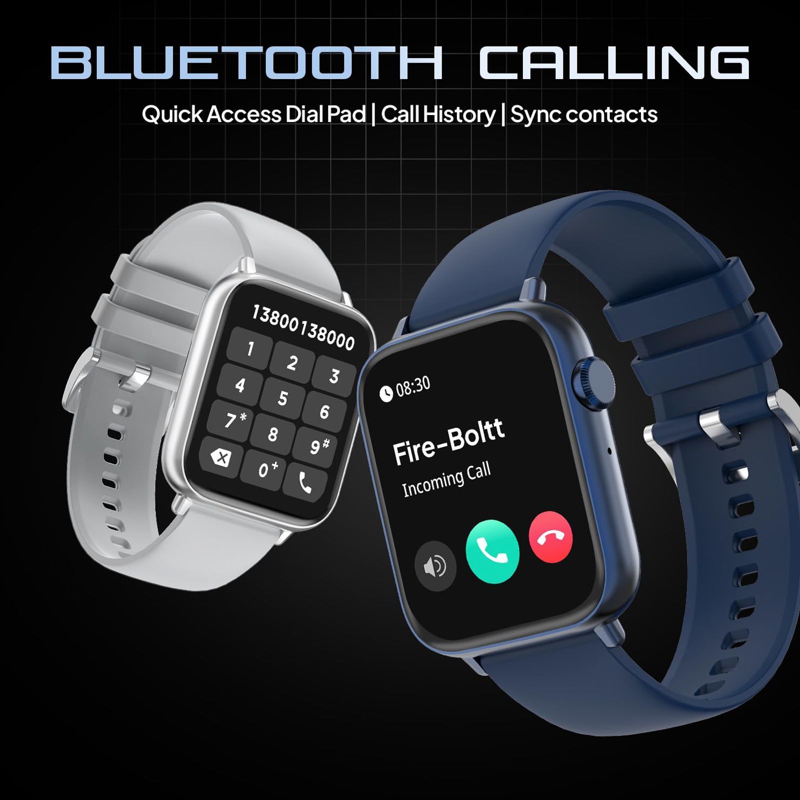 FIRE-BOLTT Ninja Fit Pro Smartwatch with Bluetooth Calling (50.8mm LCD HD Display, IP67 Water Resistant, Blue Strap)_10