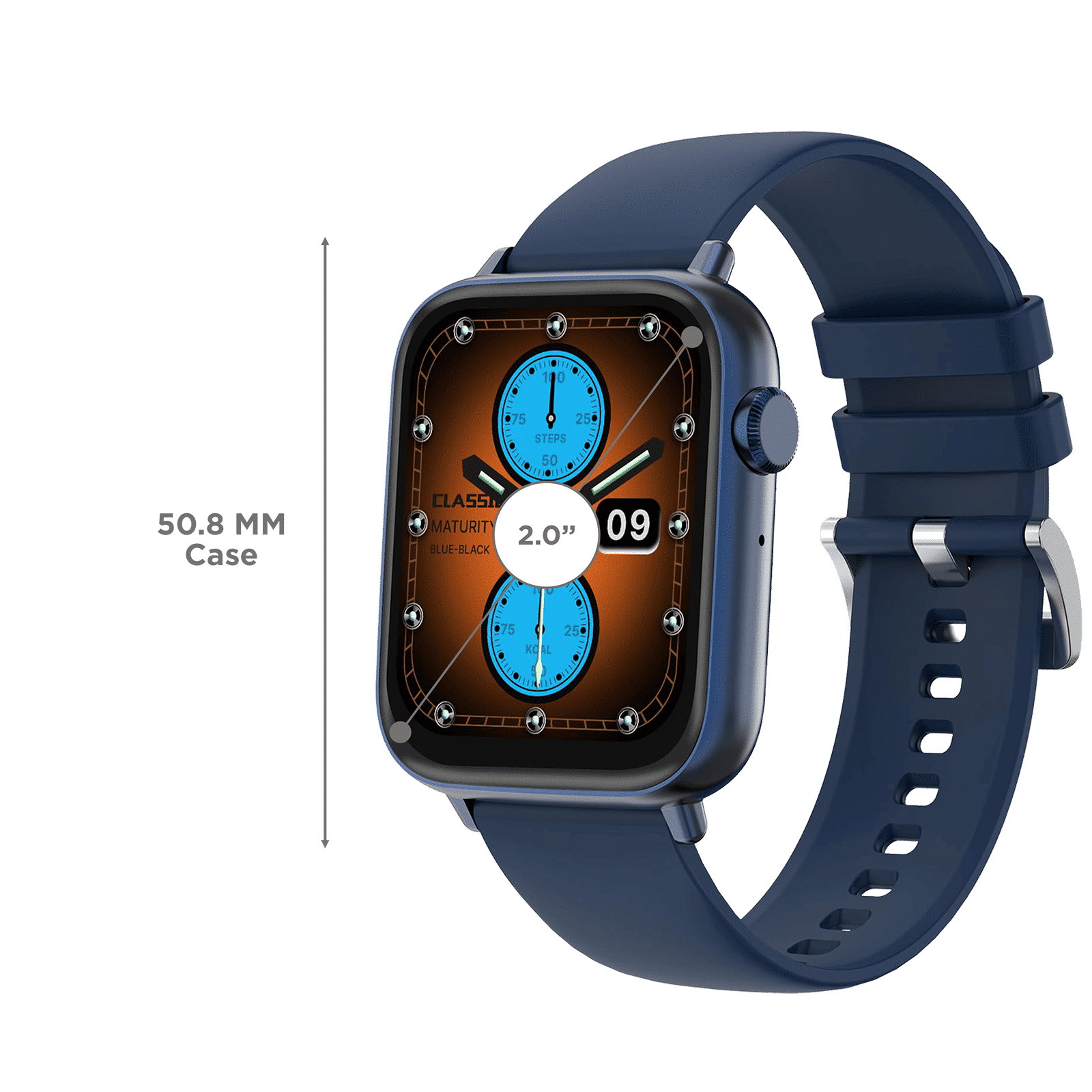 FIRE-BOLTT Ninja Fit Pro Smartwatch with Bluetooth Calling (50.8mm LCD HD Display, IP67 Water Resistant, Blue Strap)_3