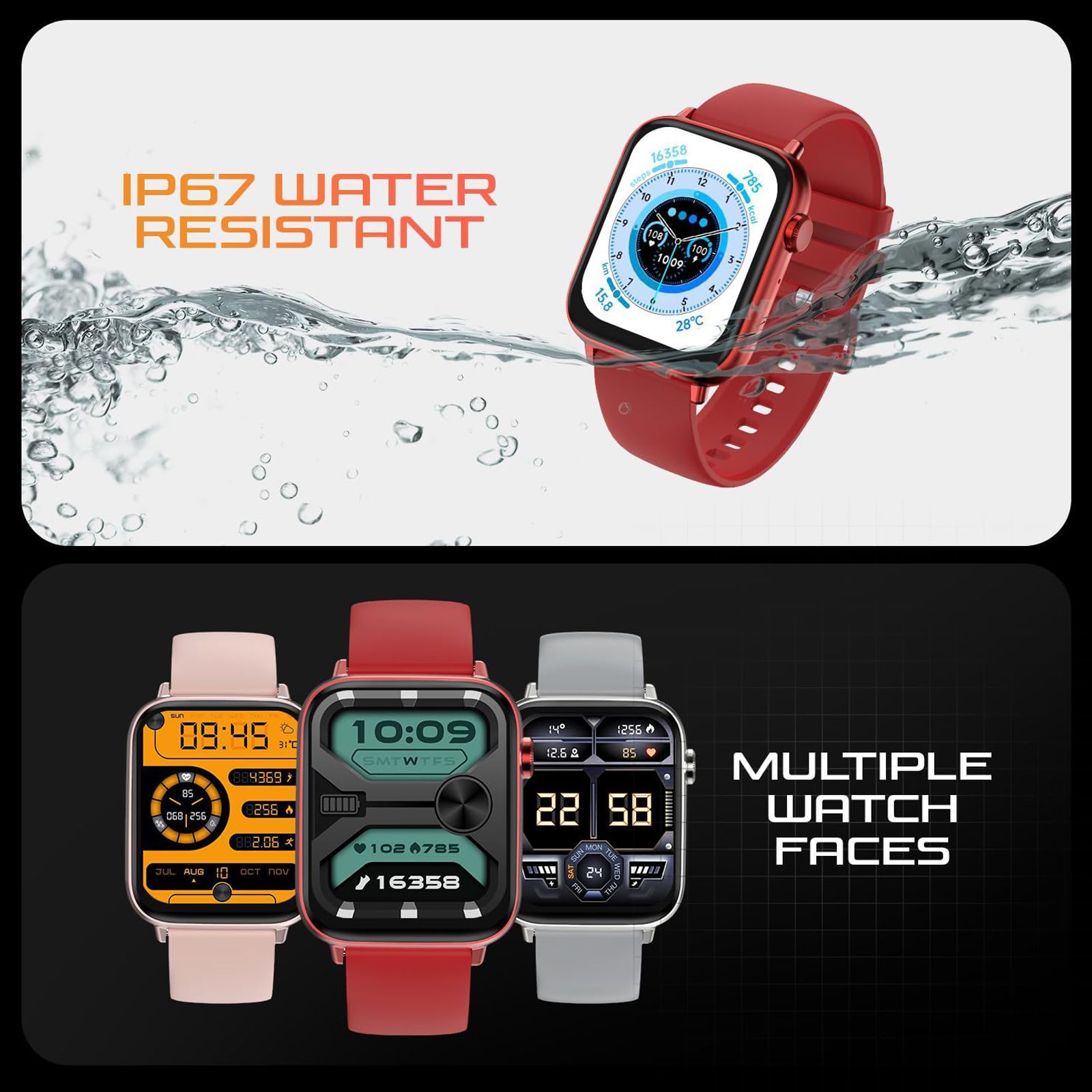 FIRE-BOLTT Ninja Fit Pro Smartwatch with Bluetooth Calling (50.8mm LCD Display, IP67 Water Resistant, Red Strap) FIRE-BOLTT Ninja Fit Pro Smartwatch with Bluetooth Calling (50.8mm LCD Display, IP67 Water Resistant, Red Strap)_7