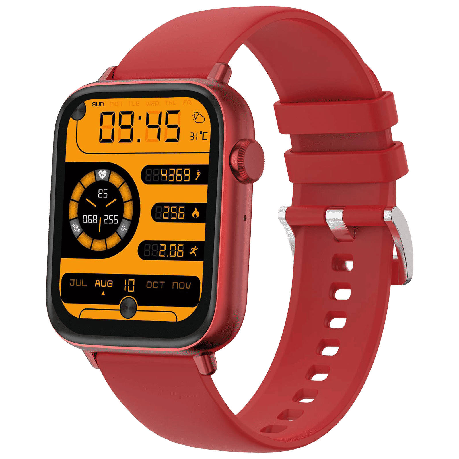 FIRE-BOLTT Ninja Fit Pro Smartwatch with Bluetooth Calling (50.8mm LCD Display, IP67 Water Resistant, Red Strap) FIRE-BOLTT Ninja Fit Pro Smartwatch with Bluetooth Calling (50.8mm LCD Display, IP67 Water Resistant, Red Strap)_4