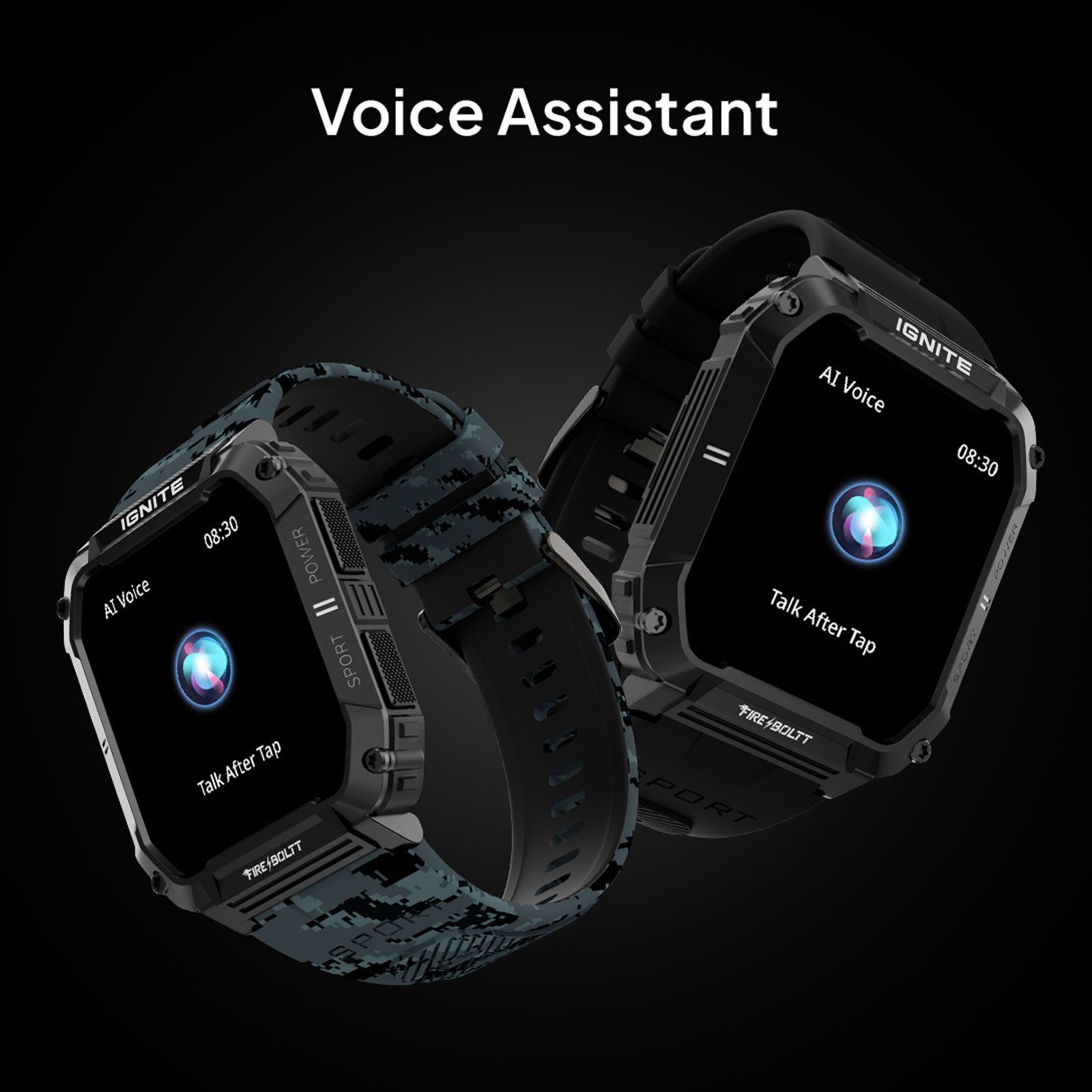 FIRE-BOLTT Combat Smartwatch with Bluetooth Calling (49.5mm TFT Display, IP68 Water Resistant, Camo Black Strap)_8