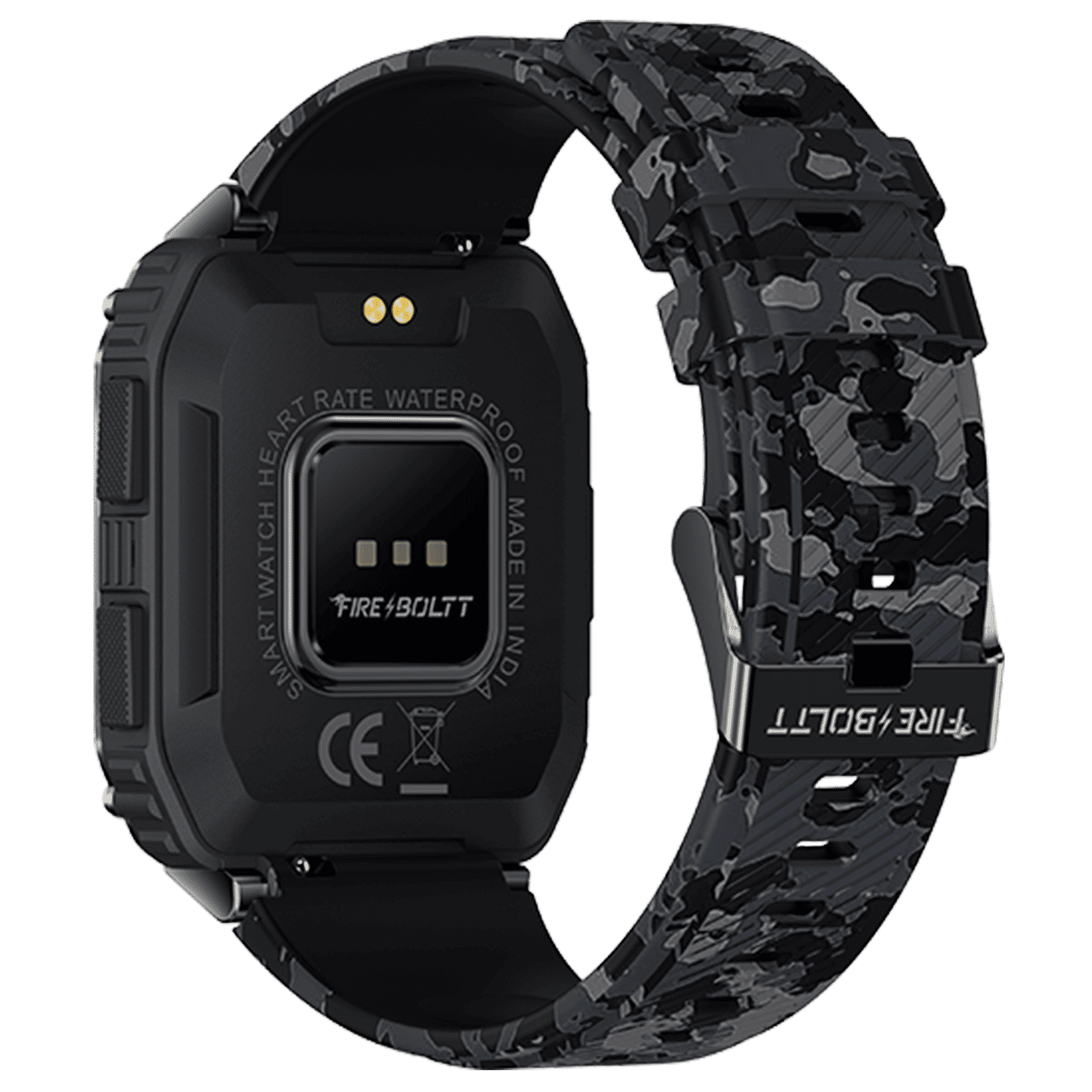 FIRE-BOLTT Combat Smartwatch with Bluetooth Calling (49.5mm TFT Display, IP68 Water Resistant, Camo Black Strap)_4