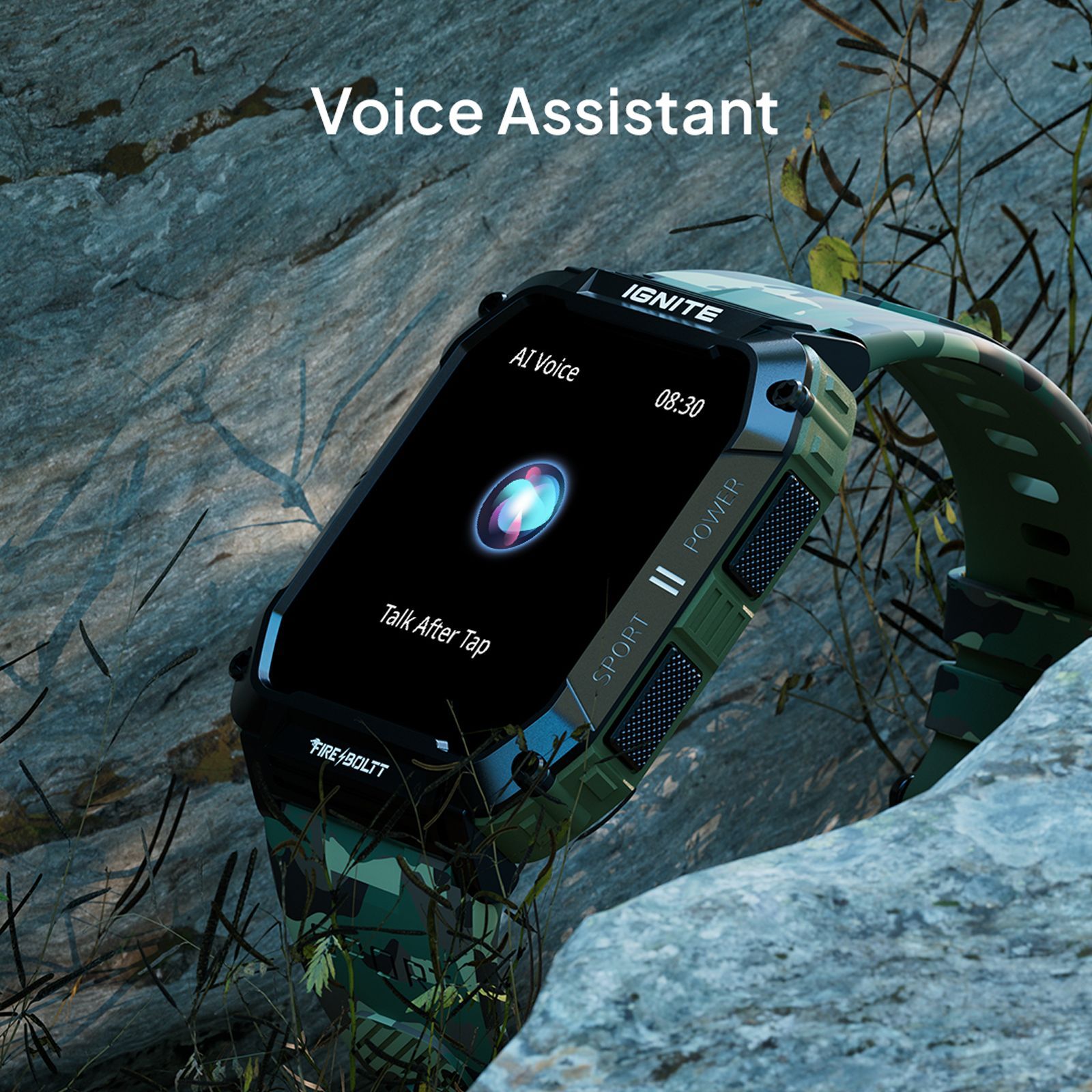 FIRE-BOLTT Combat Smartwatch with Bluetooth Calling (49.5mm TFT Display, IP68 Water Resistant, Camo Green Strap)_10