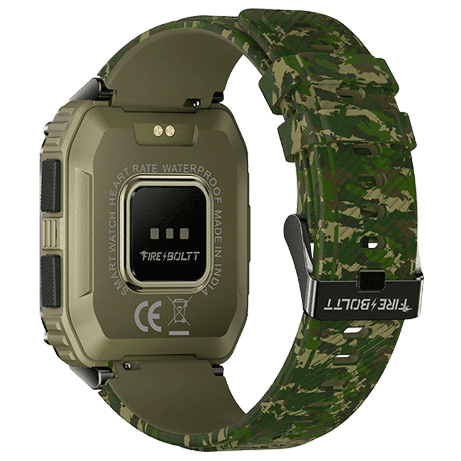 FIRE-BOLTT Combat Smartwatch with Bluetooth Calling (49.5mm TFT Display, IP68 Water Resistant, Camo Green Strap)_6