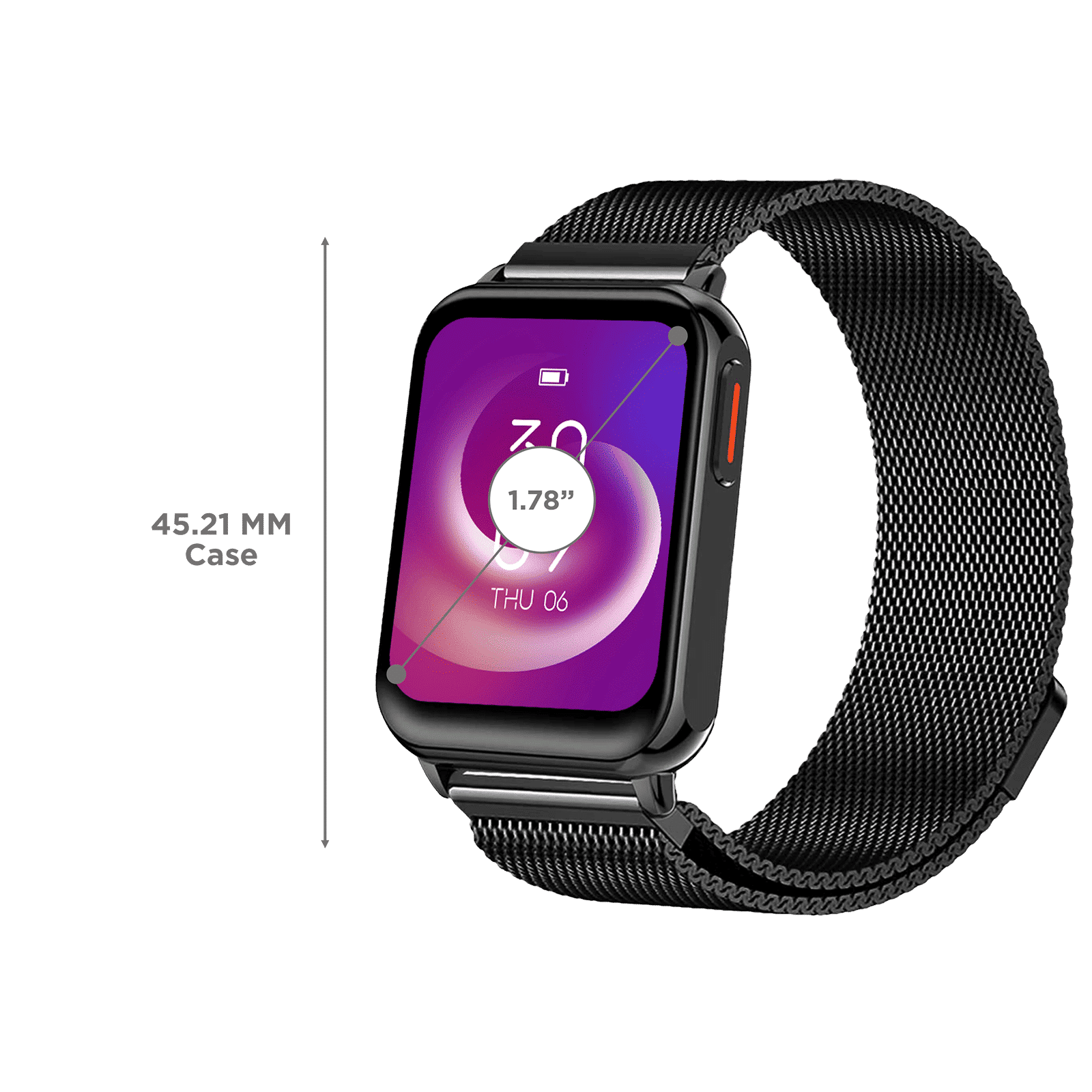 FIRE-BOLTT King Smartwatch with Bluetooth Calling (45.2mm AMOLED Display, IP67 Water Resistant, Black Strap)_3
