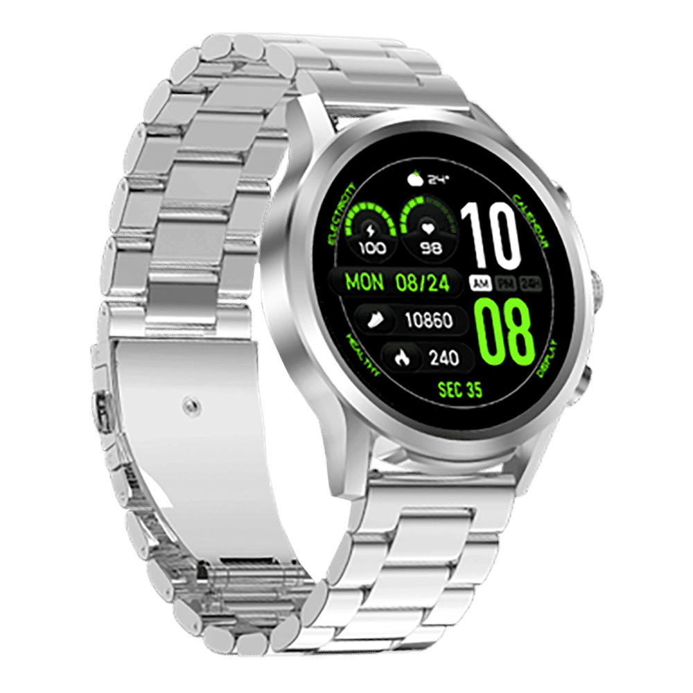 FIRE-BOLTT Infinity Luxe Smartwatch with Bluetooth Calling (40.64mm HD Display, IP67 Water Resistant, Silver Strap)_6