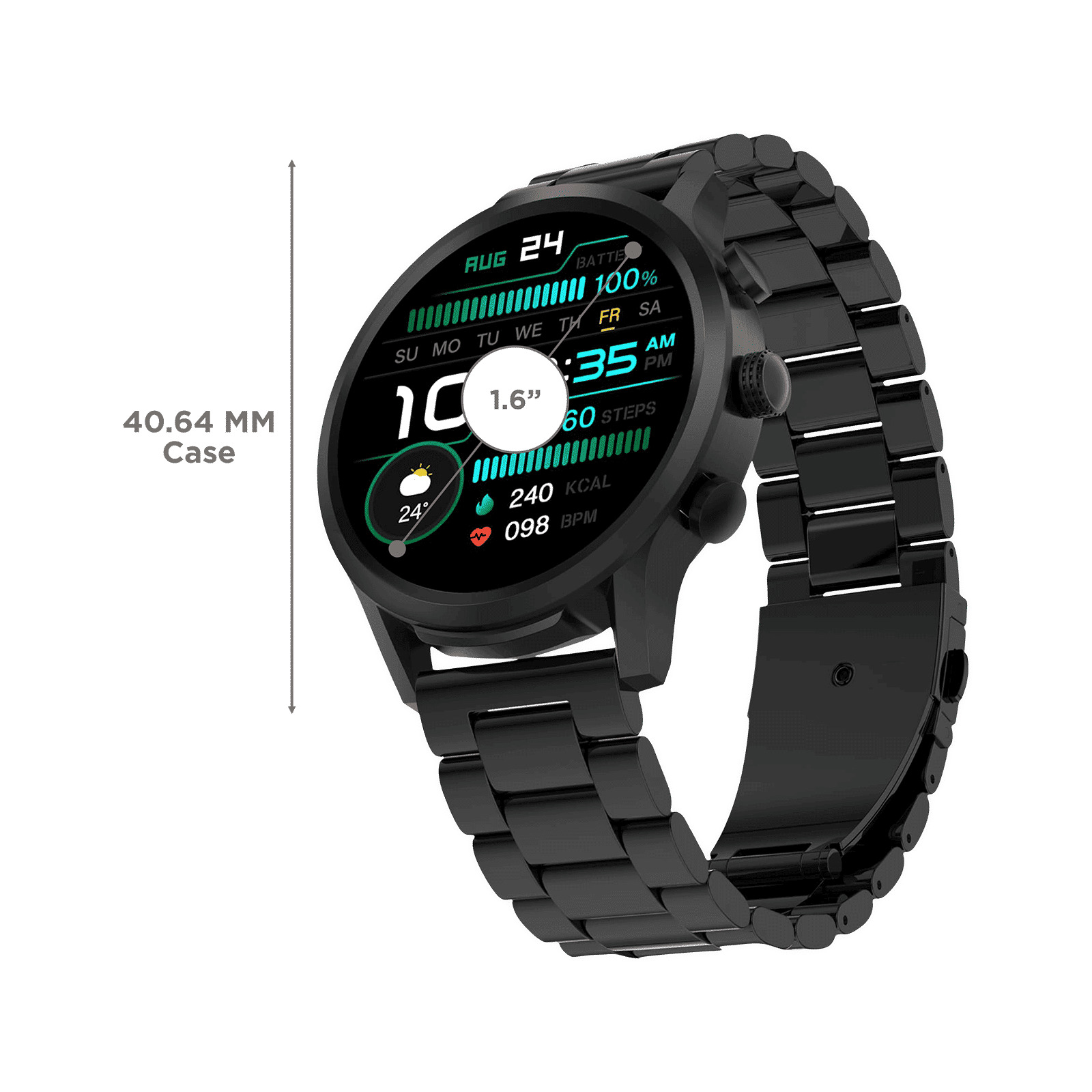 FIRE-BOLTT Infinity Luxe Smartwatch with Bluetooth Calling (40.64mm HD Display, IP67 Water Resistant, Black Strap) FIRE-BOLTT Infinity Luxe Smartwatch with Bluetooth Calling (40.64mm HD Display, IP67 Water Resistant, Black Strap)_3