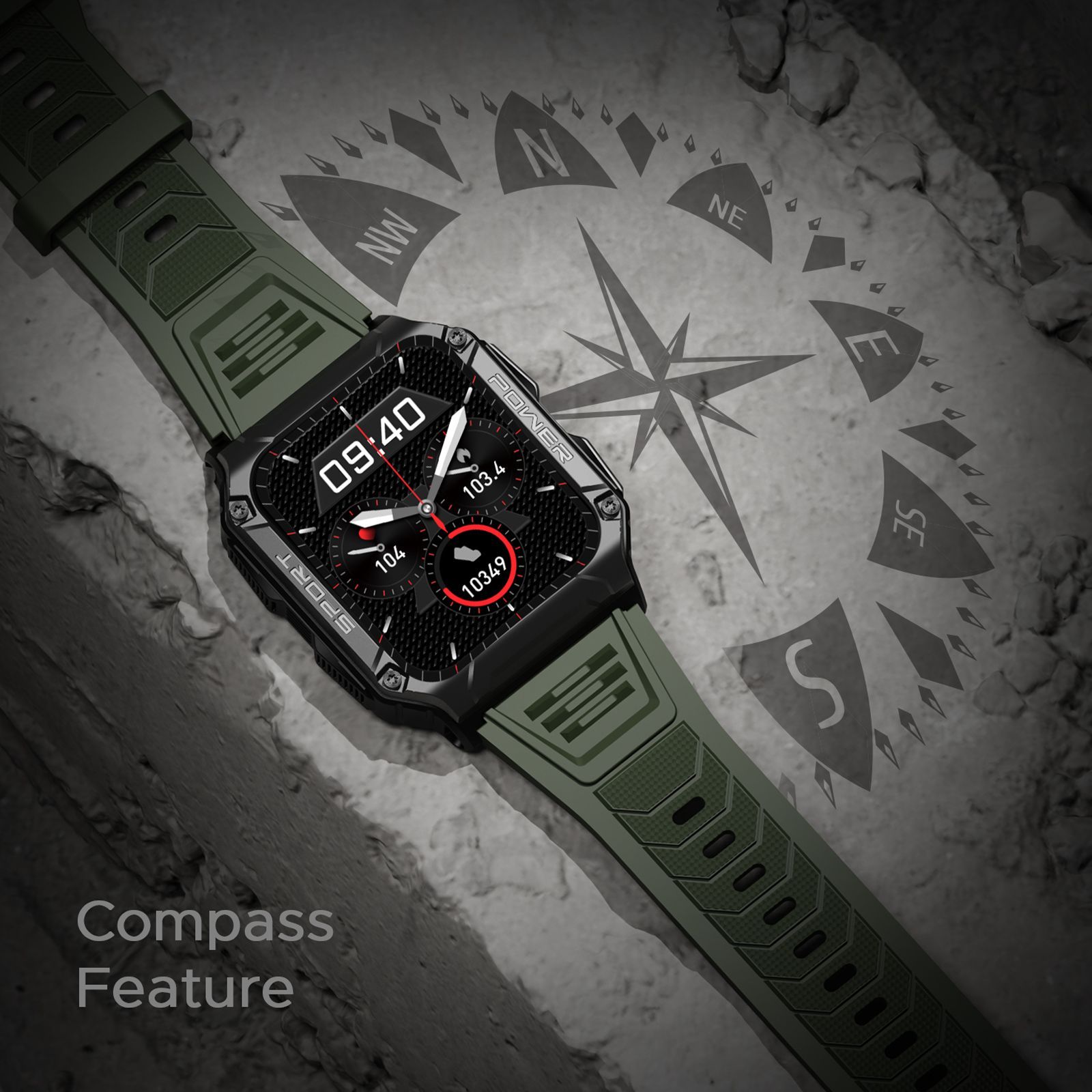 boAt Wave Force 2 Smartwatch with Bluetooth Calling (50.6mm HD Display, IP68 Water Resistant, Forest Green Strap) boAt Wave Force 2 Smartwatch with Bluetooth Calling (50.6mm HD Display, IP68 Water Resistant, Forest Green Strap)_7