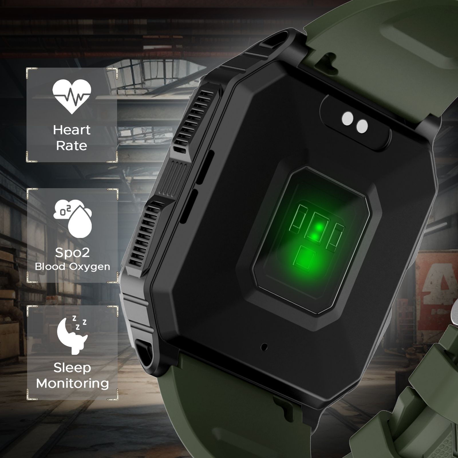 boAt Wave Force 2 Smartwatch with Bluetooth Calling (50.6mm HD Display, IP68 Water Resistant, Forest Green Strap) boAt Wave Force 2 Smartwatch with Bluetooth Calling (50.6mm HD Display, IP68 Water Resistant, Forest Green Strap)_9