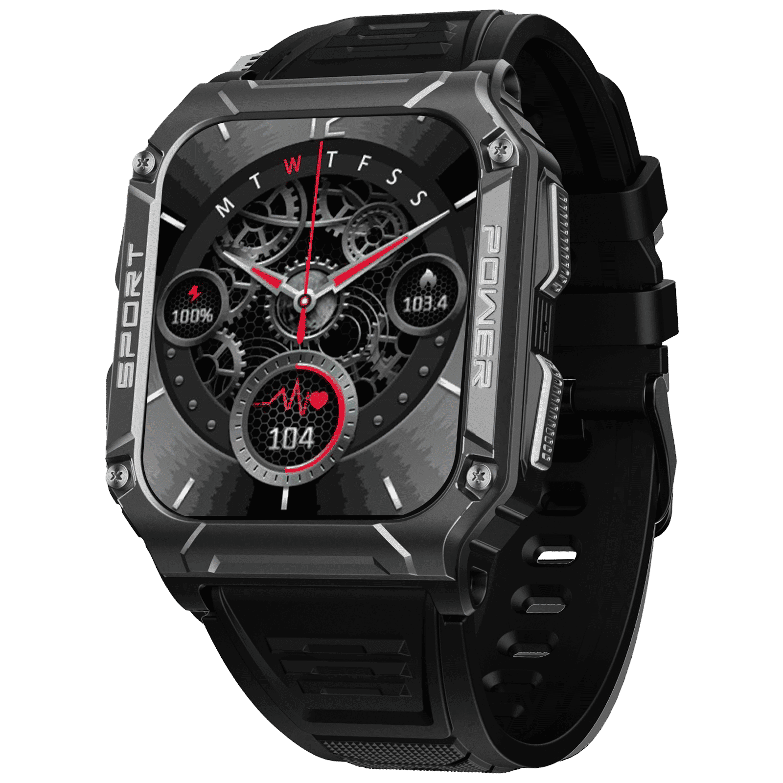 boAt Wave Force 2 Smartwatch with Bluetooth Calling (50.6mm HD Display, IP68 Water Resistant, Active Black Strap) boAt Wave Force 2 Smartwatch with Bluetooth Calling (50.6mm HD Display, IP68 Water Resistant, Active Black Strap)_1