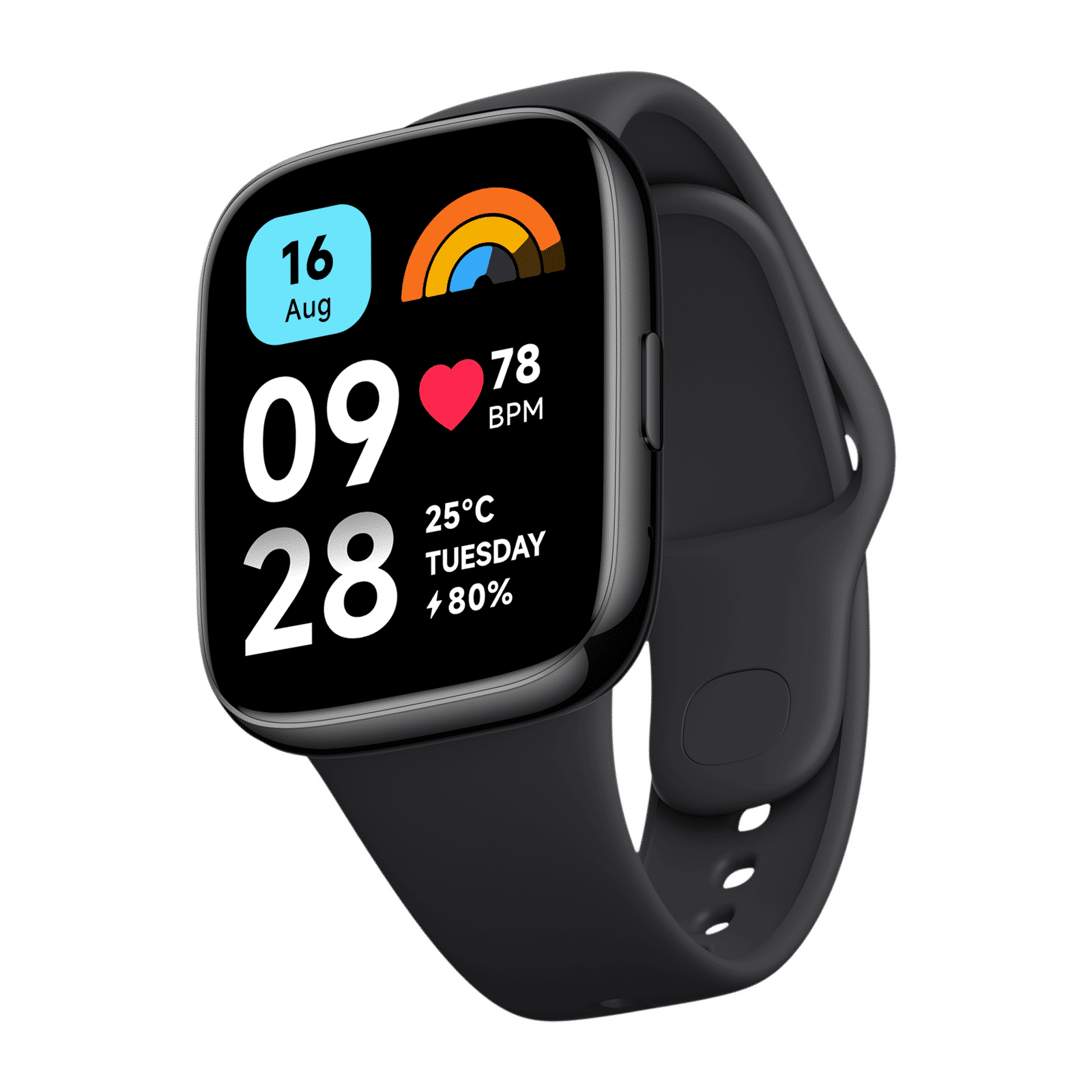 Redmi Watch 3 Active Smartwatch with Bluetooth Calling (46.4mm LCD Display, 5ATM Water Resistant, Charcoal Black Strap)_4