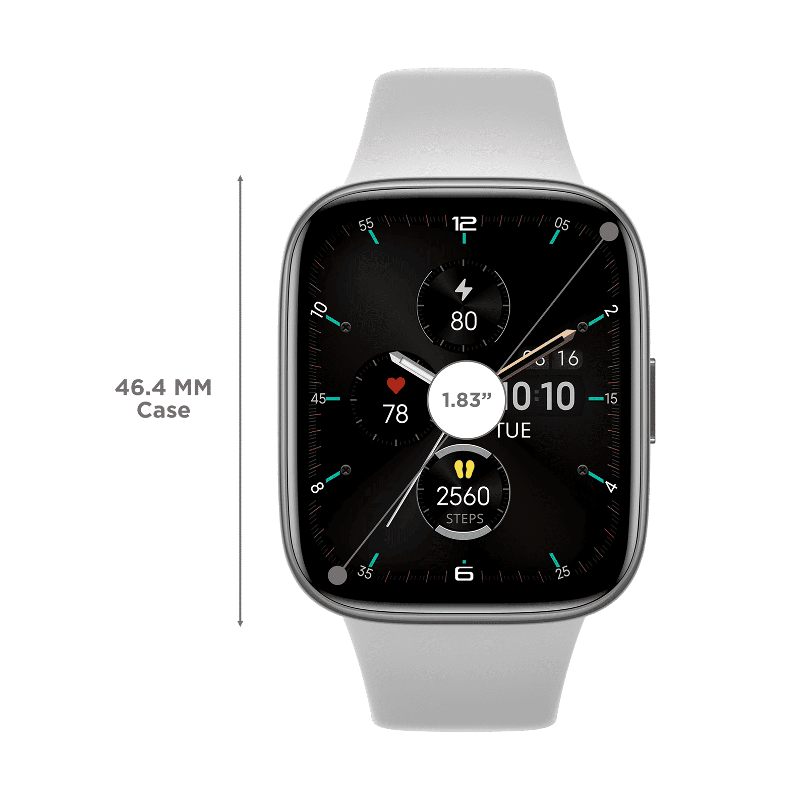 Redmi Watch 3 Active Smartwatch with Bluetooth Calling (46.4mm LCD Display, 5ATM Water Resistant, Platinum Grey Strap)_3