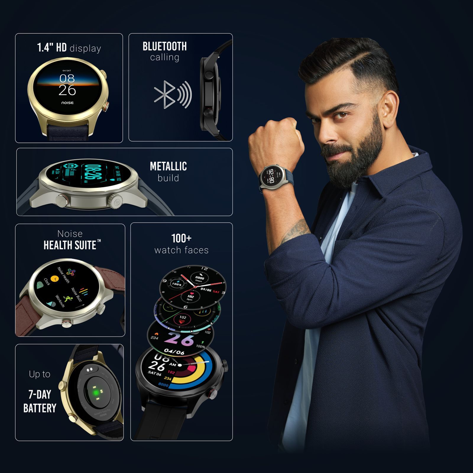 noise NoiseFit Twist Pro Smartwatch with Bluetooth Calling (35.56mm HD Display, IP68 Water Resistant, Jet Black Strap) noise NoiseFit Twist Pro Smartwatch with Bluetooth Calling (35.56mm HD Display, IP68 Water Resistant, Jet Black Strap)_8