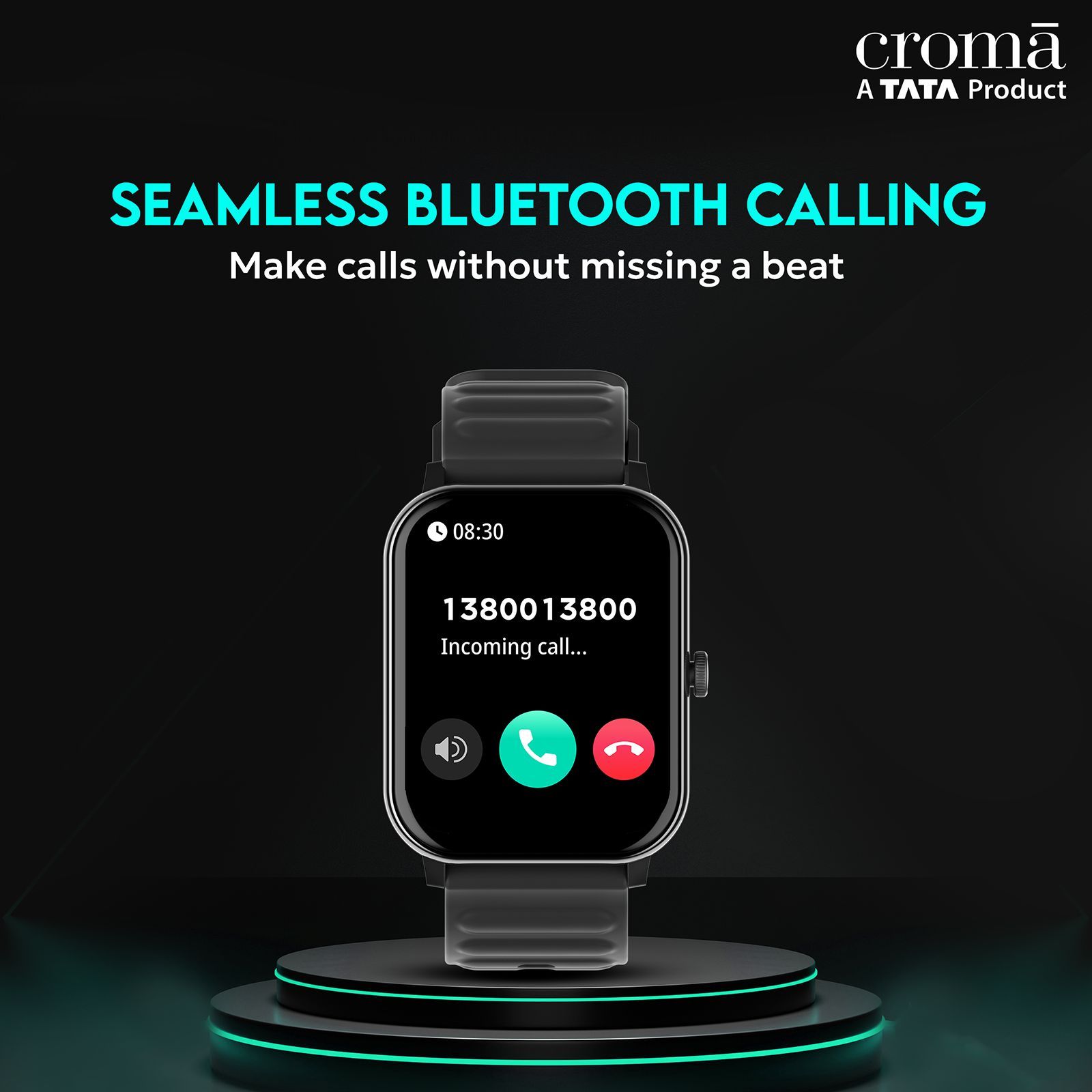 Croma Stride Smartwatch with Bluetooth Calling (1.8 inches, IPS Display, IP68 Sweat Resistant, Black Strap)_10