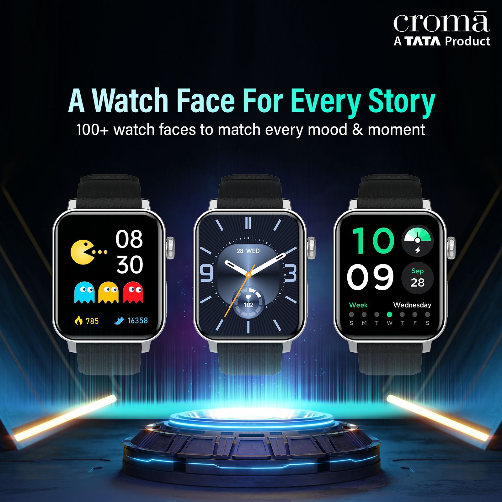 Croma Velocity AM Smartwatch with Bluetooth Calling (1.78 inches, AMOLED Display, IP68 Water Resistant, Silicone Strap)_8