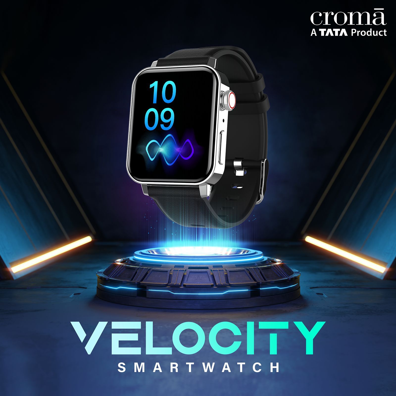 Croma Velocity AM Smartwatch with Bluetooth Calling (1.78 inches, AMOLED Display, IP68 Water Resistant, Silicone Strap)_13
