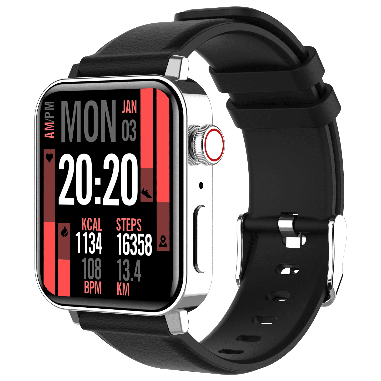 Croma Velocity AM Smartwatch with Bluetooth Calling (1.78 inches, AMOLED Display, IP68 Water Resistant, Silicone Strap)_4