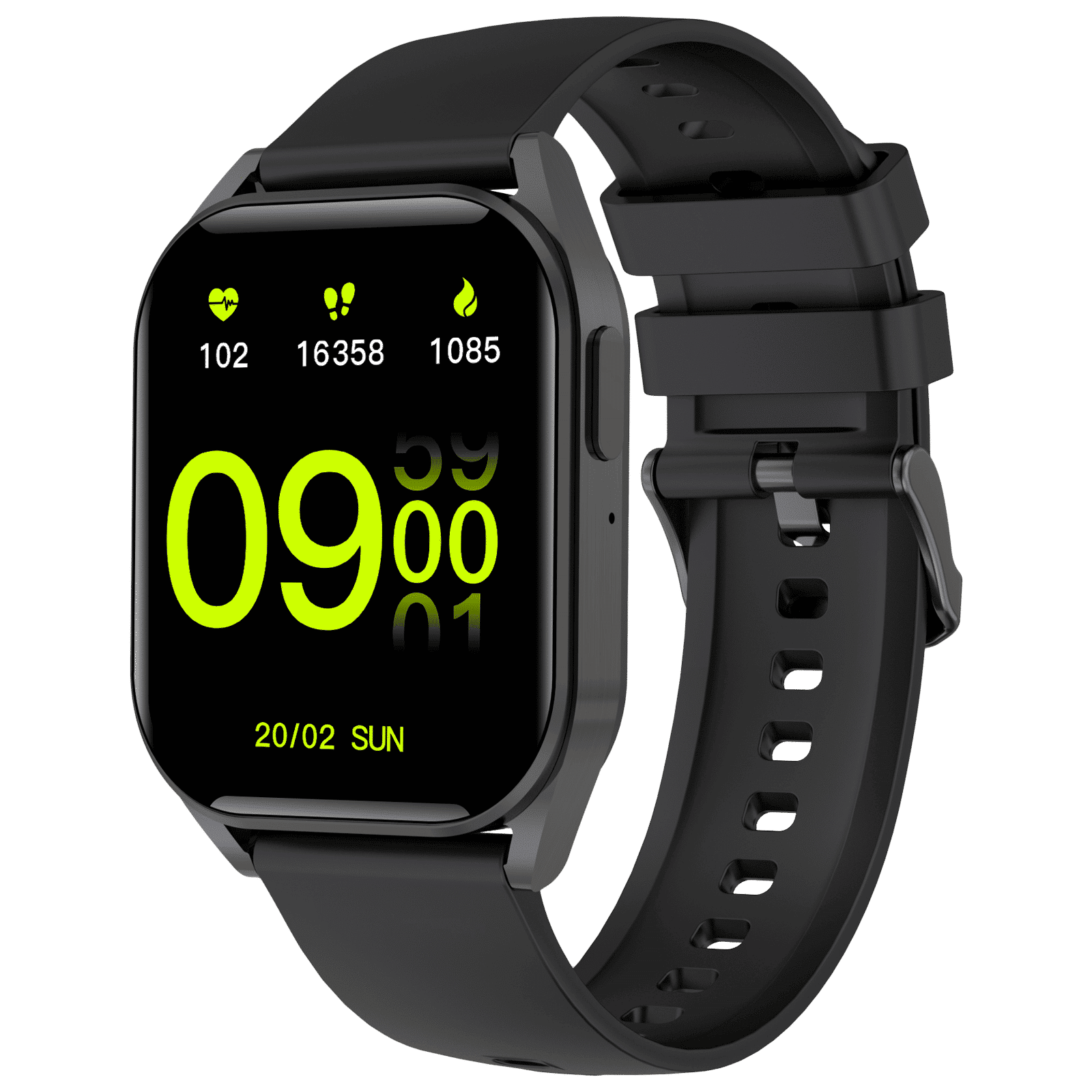 Croma Squad TS Smartwatch with Bluetooth Calling (47mm LCD Display, IP68 Water Resistant, Black Strap)_3