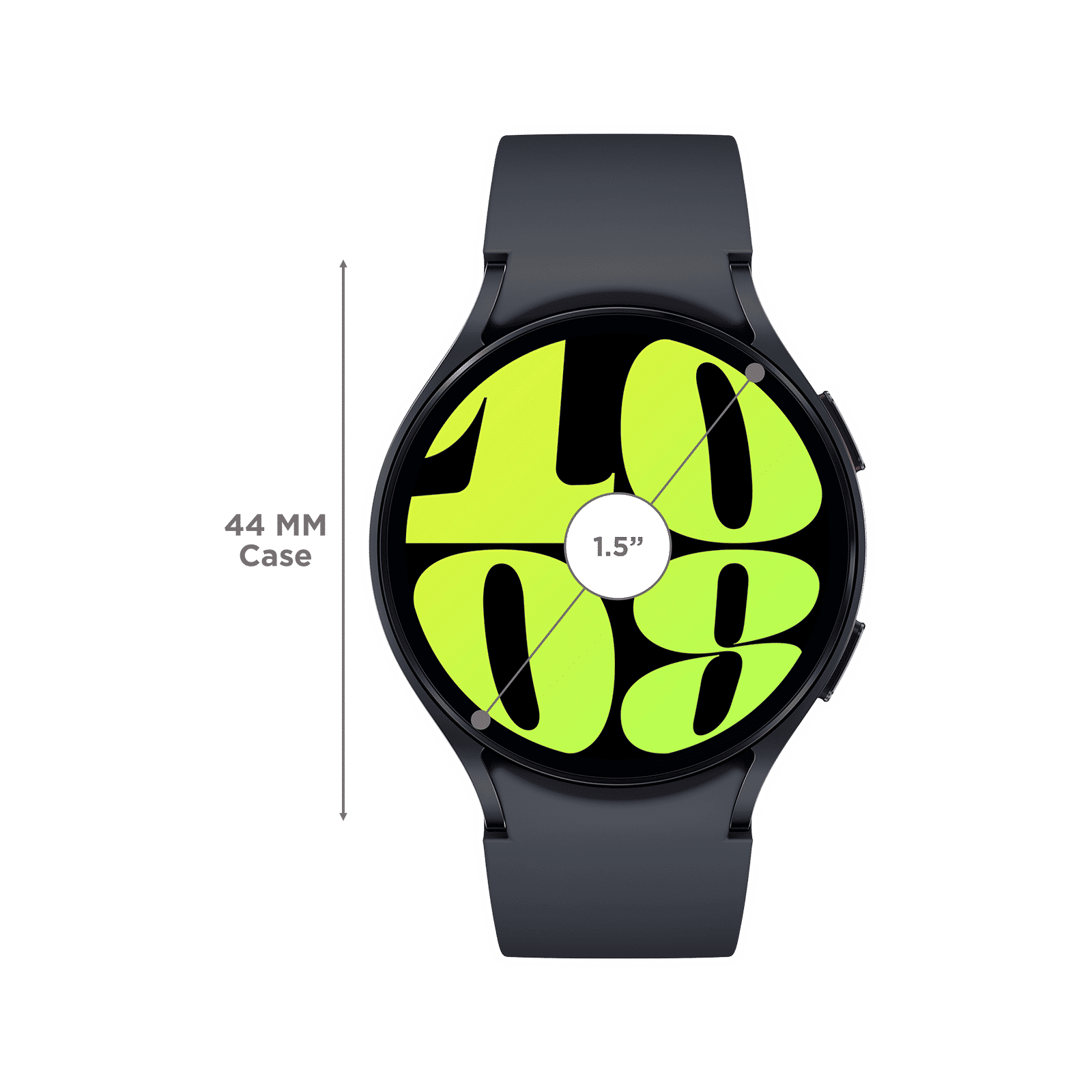 SAMSUNG Galaxy Watch6 Smartwatch with Bluetooth Calling (44mm Super AMOLED Display, IP68 Water Resistant, Black Strap)_3