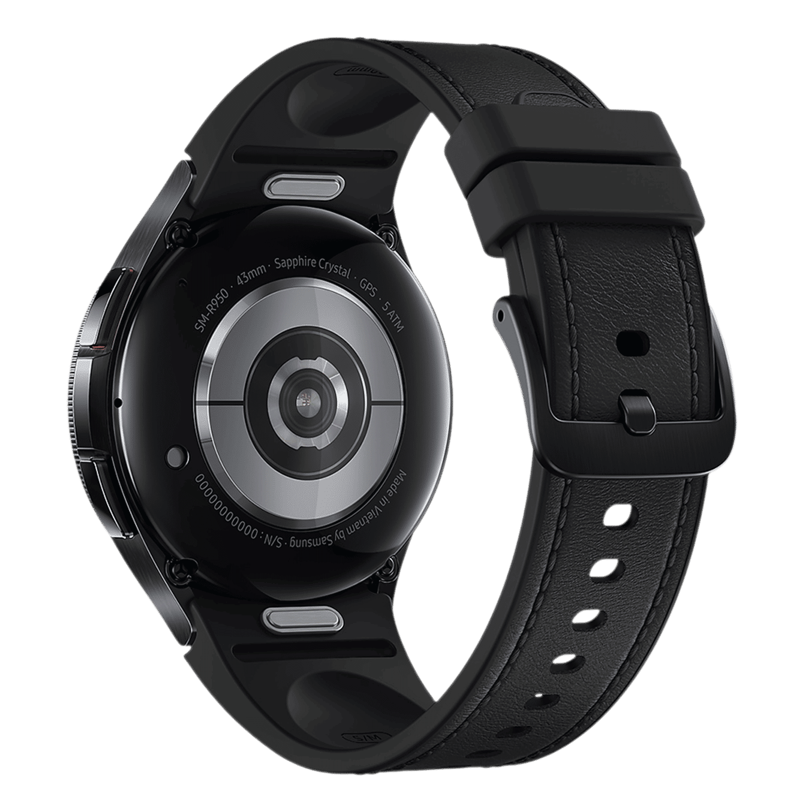 SAMSUNG Galaxy Watch6 Classic GPS+Wi-Fi+Bluetooth Wear OS Smartwatch (43mm Super AMOLED Display, IP68 Water Resistant, Black Strap)_6