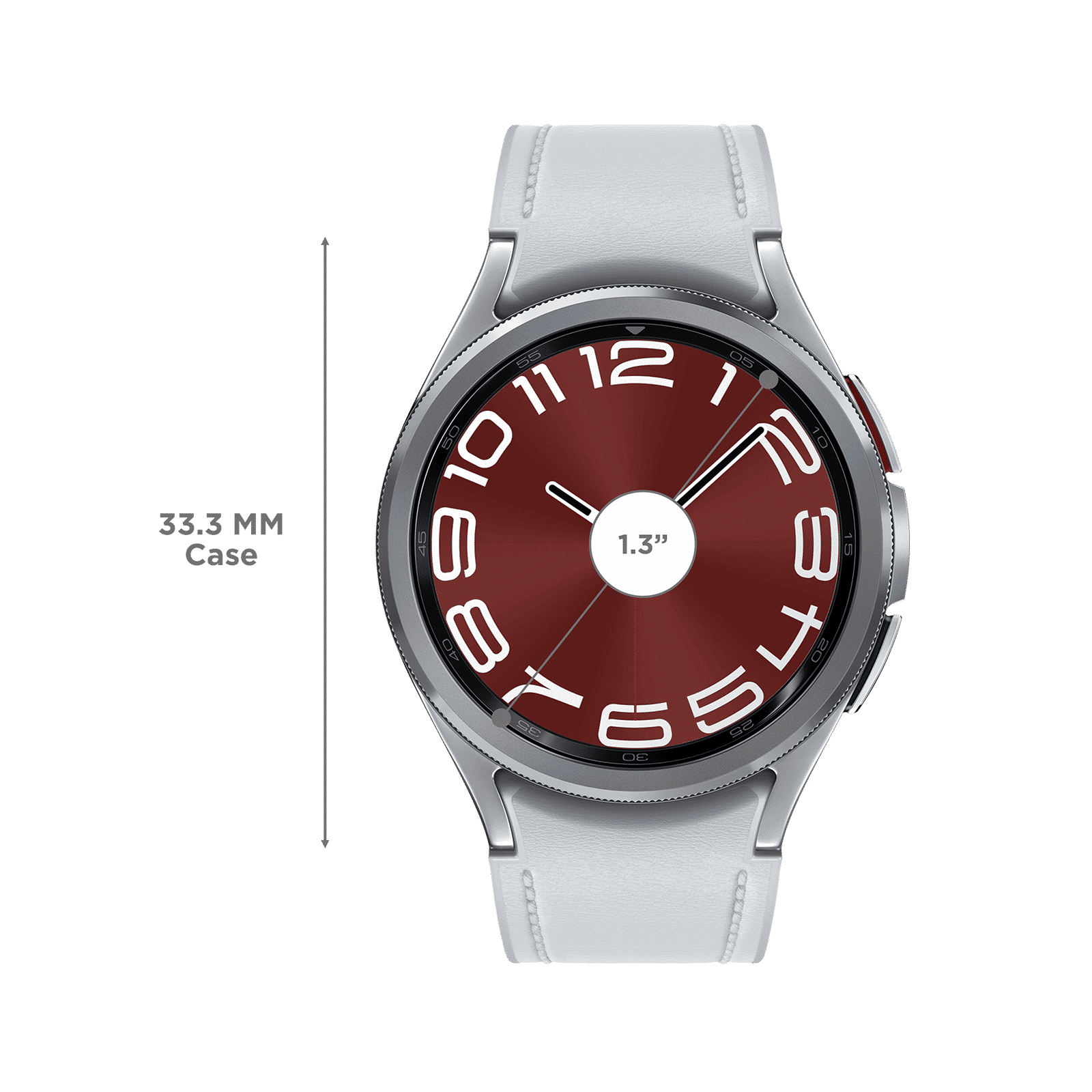 SAMSUNG Galaxy Watch6 Classic Smartwatch with Bluetooth Calling (43mm Super AMOLED Display, IP68 Water Resistant, Silver Strap)_3