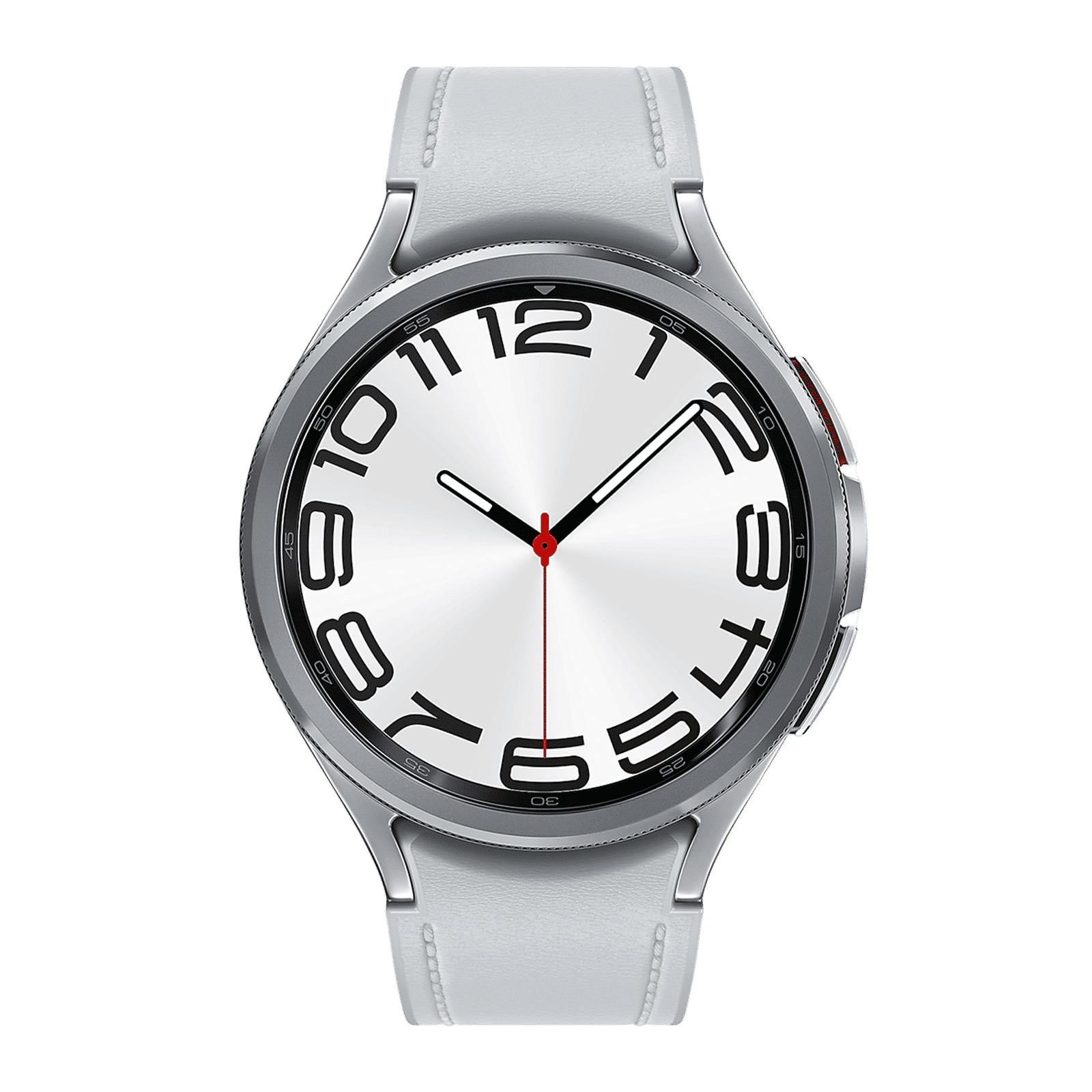 SAMSUNG Galaxy Watch6 Classic GPS+Wi-Fi+Bluetooth Wear OS Smartwatch (47mm Super AMOLED Display, IP68 Water Resistant, Silver Strap)_1