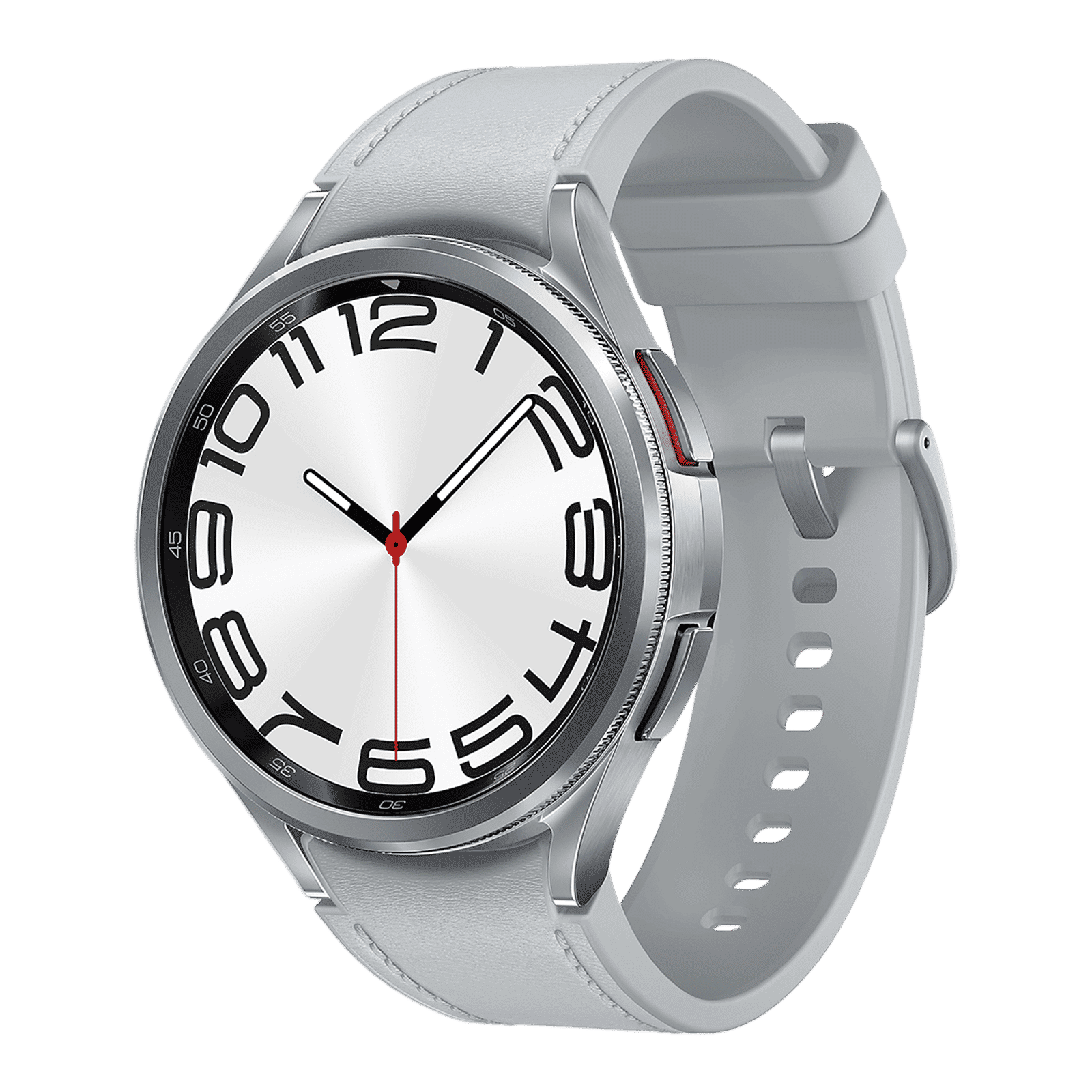 SAMSUNG Galaxy Watch6 Classic GPS+Wi-Fi+Bluetooth Wear OS Smartwatch (47mm Super AMOLED Display, IP68 Water Resistant, Silver Strap)_2