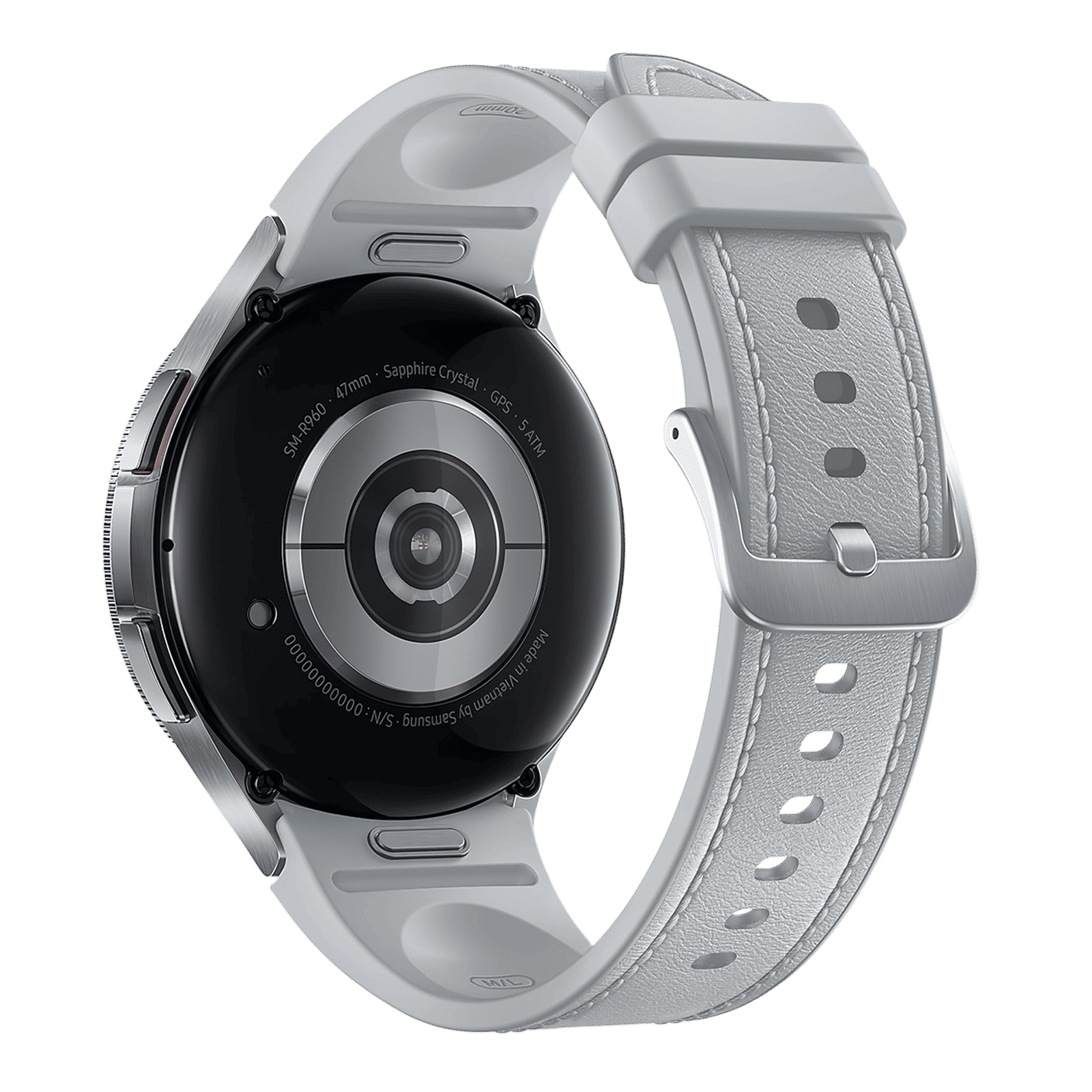 SAMSUNG Galaxy Watch6 Classic GPS+Wi-Fi+Bluetooth Wear OS Smartwatch (47mm Super AMOLED Display, IP68 Water Resistant, Silver Strap)_6