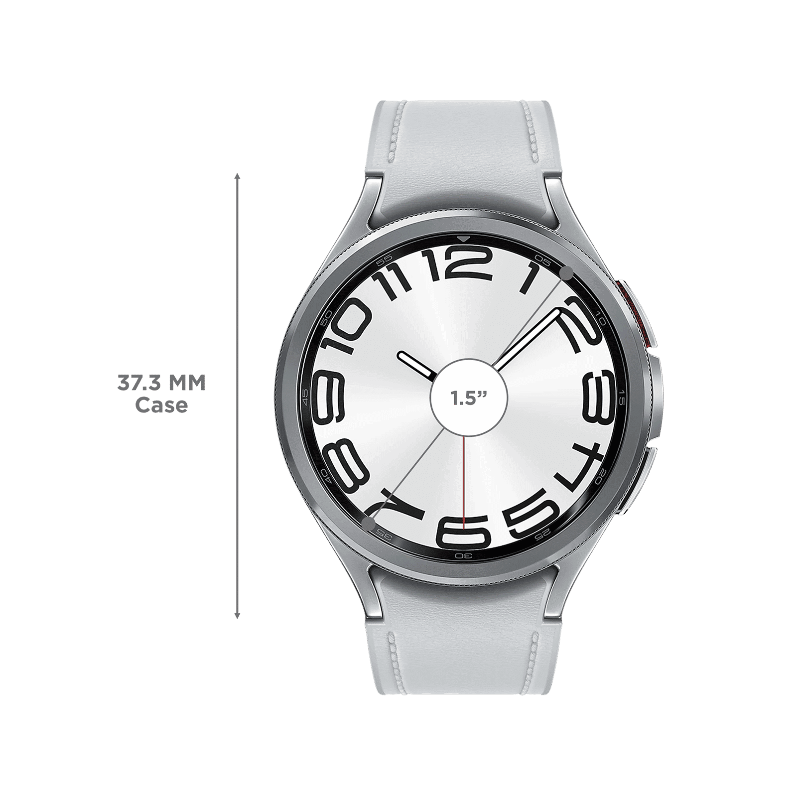 SAMSUNG Galaxy Watch6 Classic Smartwatch with Bluetooth Calling (47mm Super AMOLED Display, IP68 Water Resistant, Silver Strap)_3