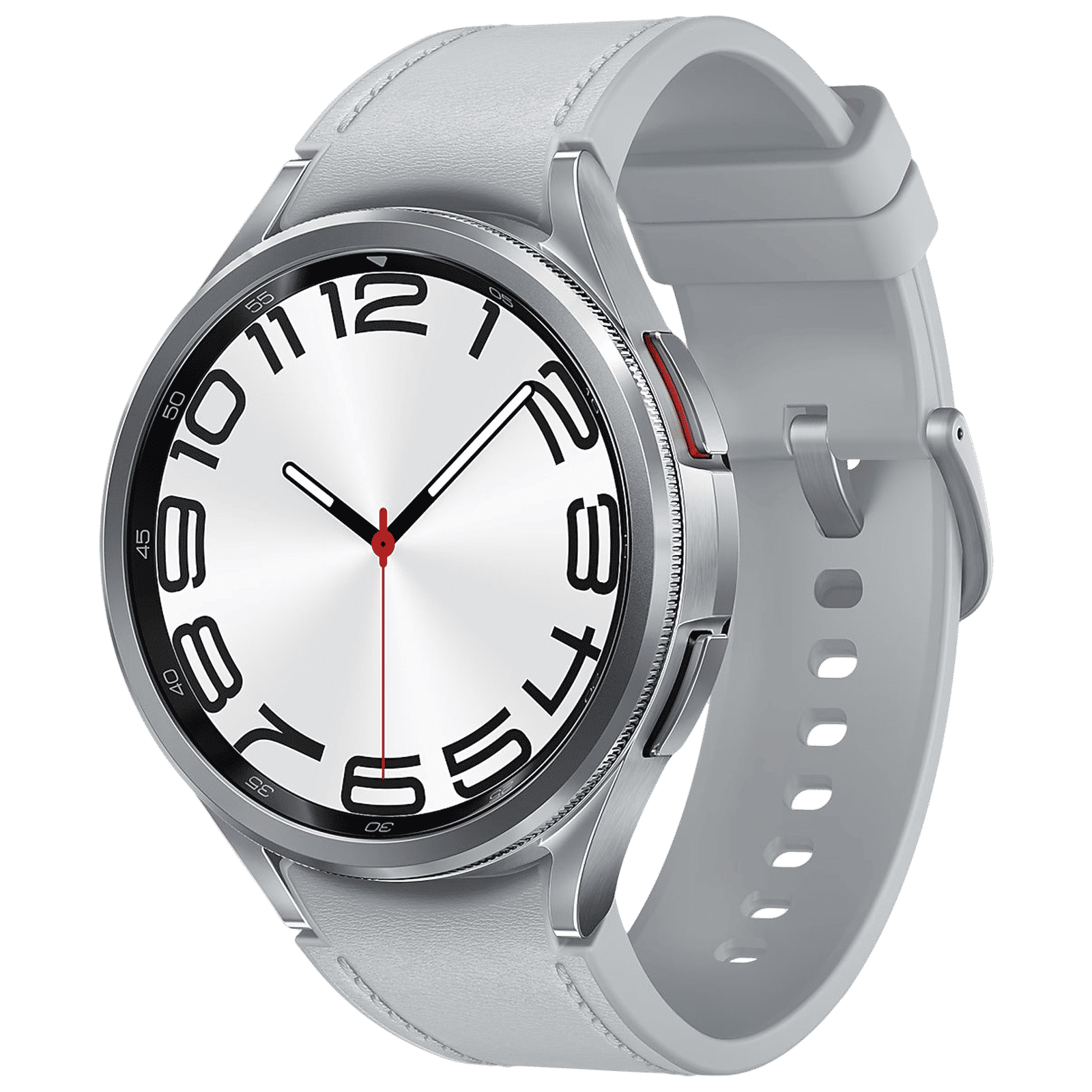 SAMSUNG Galaxy Watch6 Classic Smartwatch with Bluetooth Calling (47mm Super AMOLED Display, IP68 Water Resistant, Silver Strap)_4