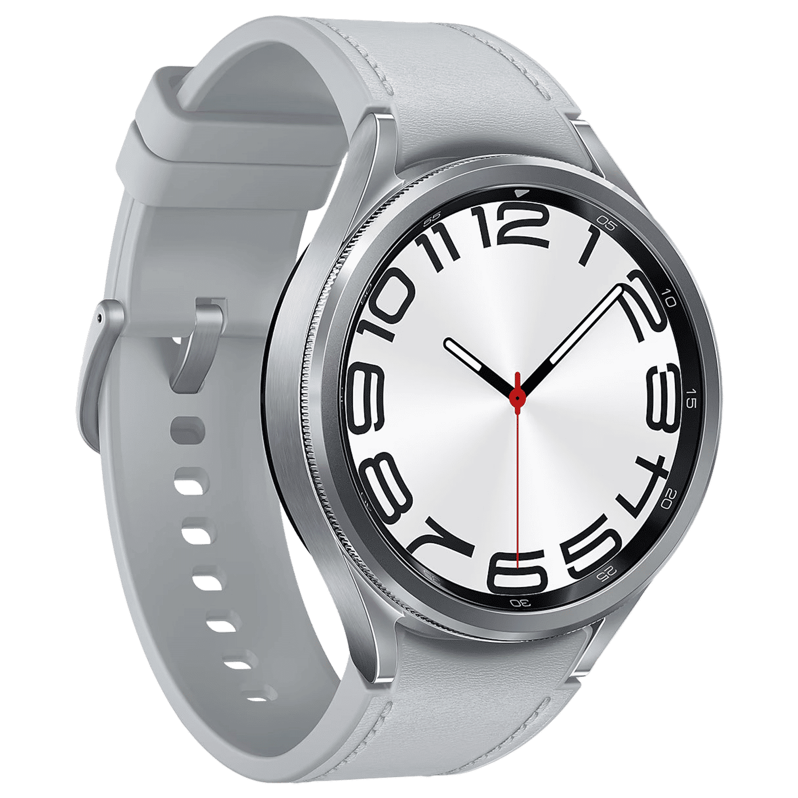 SAMSUNG Galaxy Watch6 Classic Smartwatch with Bluetooth Calling (47mm Super AMOLED Display, IP68 Water Resistant, Silver Strap)_5