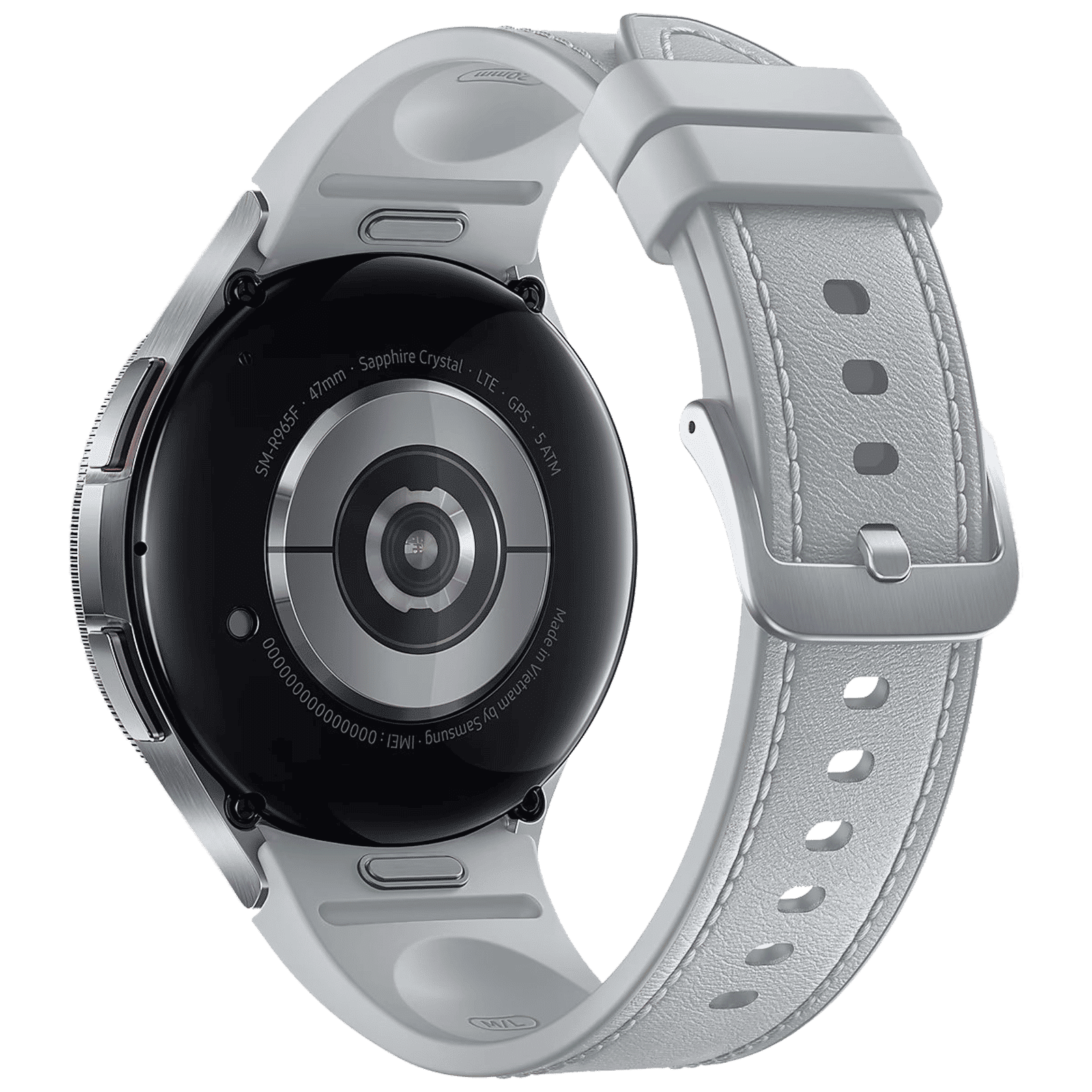 SAMSUNG Galaxy Watch6 Classic Smartwatch with Bluetooth Calling (47mm Super AMOLED Display, IP68 Water Resistant, Silver Strap)_6