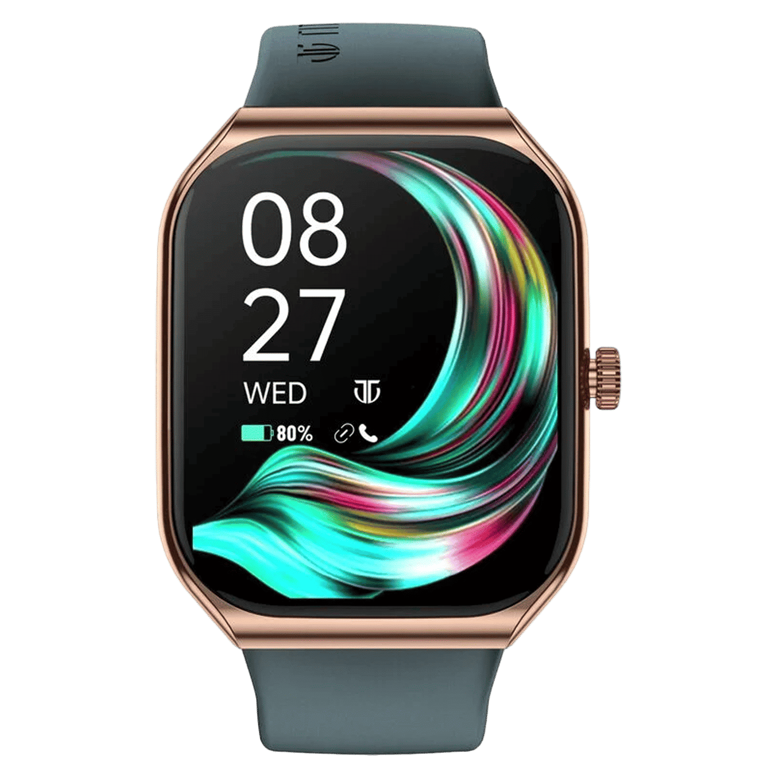 TITAN Smart 3.0 Smartwatch with Bluetooth Calling (49.7mm Super AMOLED Display, IP68 Water Resistant, Teal Strap)_1