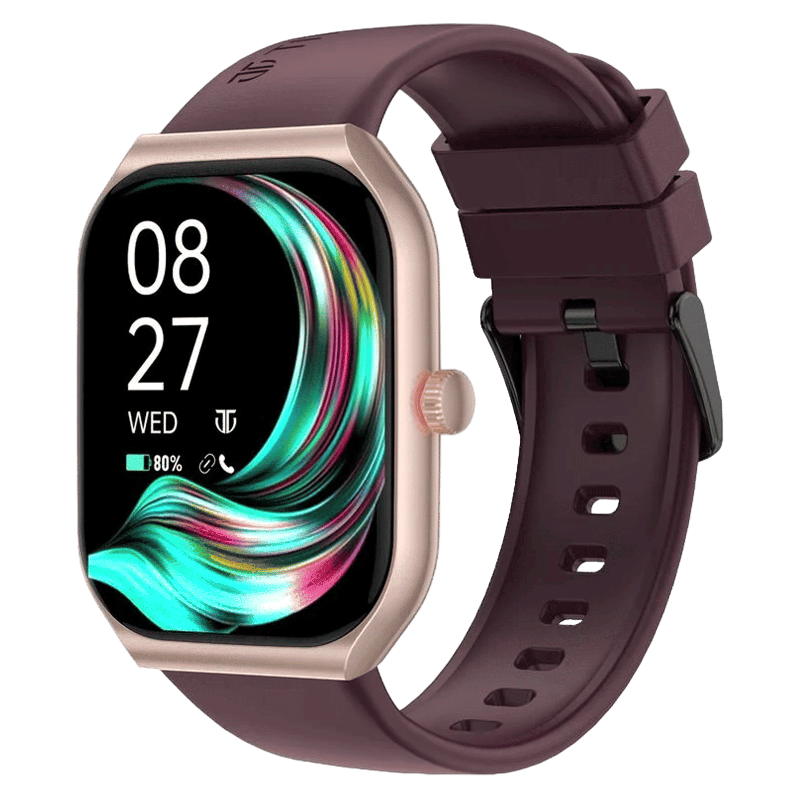 TITAN Smart 3.0 Smartwatch with Bluetooth Calling (49.7mm Super AMOLED Display, IP68 Water Resistant, Wine Red Strap)_3