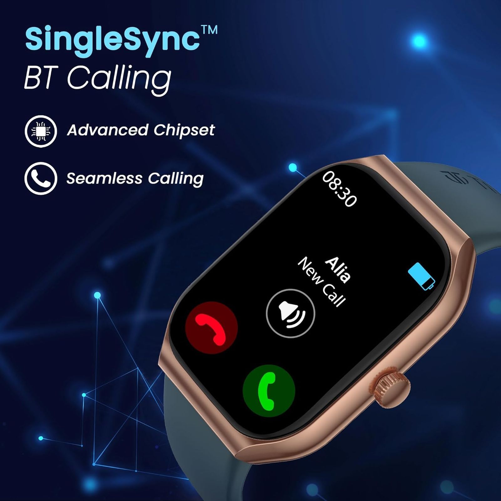 TITAN Smart 3.0 Smartwatch with Bluetooth Calling (49.7mm Super AMOLED Display, IP68 Water Resistant, Beige Strap) TITAN Smart 3.0 Smartwatch with Bluetooth Calling (49.7mm Super AMOLED Display, IP68 Water Resistant, Beige Strap)_4