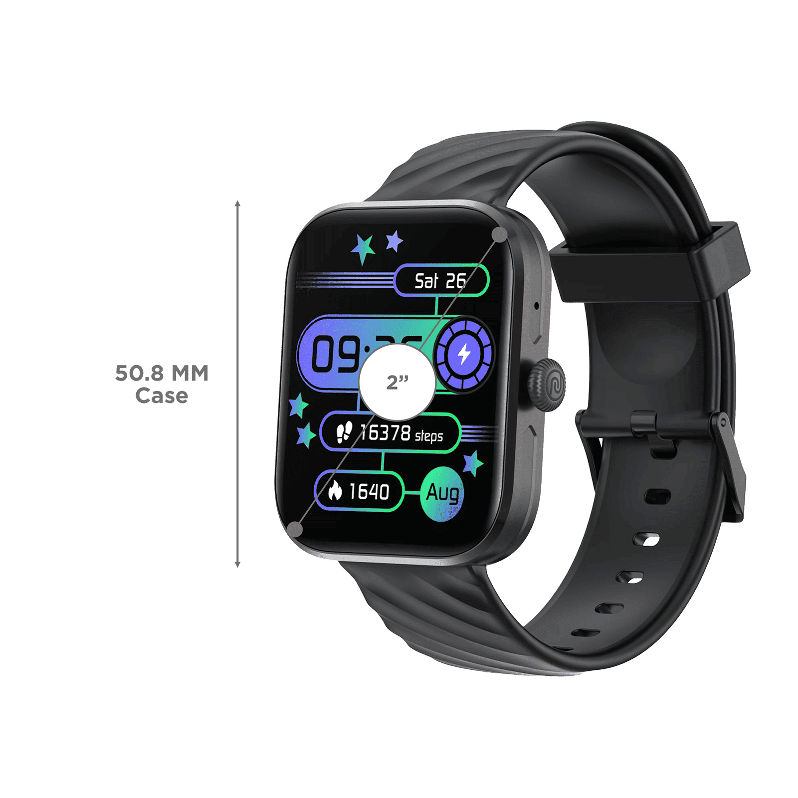 noise ColorFit Spark Smartwatch with Bluetooth Calling (50.8mm TFT HD Display, IP67 Water Resistant, Jet Black Strap) noise ColorFit Spark Smartwatch with Bluetooth Calling (50.8mm TFT HD Display, IP67 Water Resistant, Jet Black Strap)_3