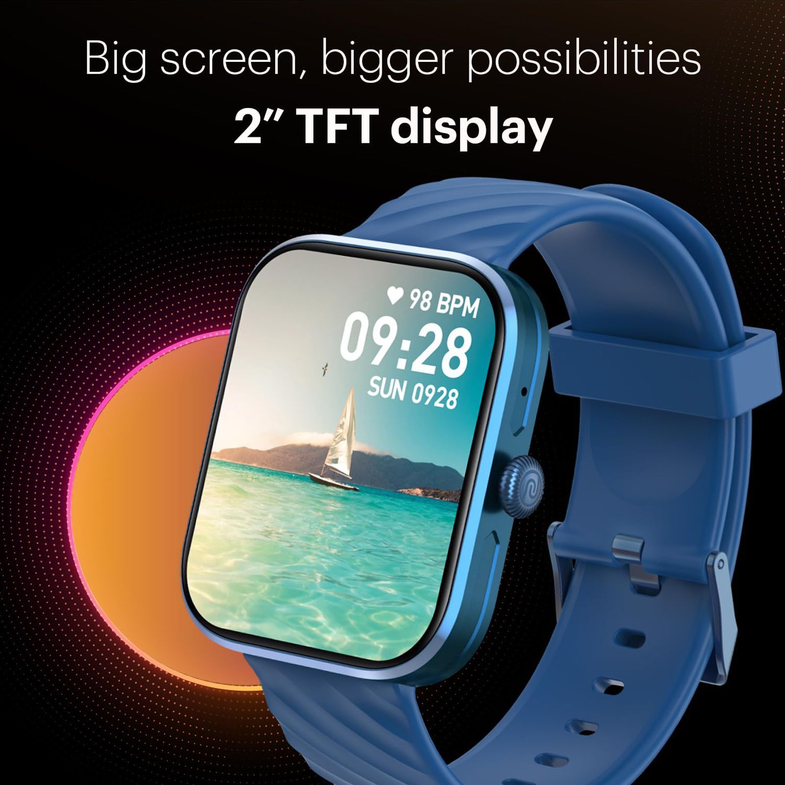 noise ColorFit Spark Smartwatch with Bluetooth Calling (50.8mm TFT HD Display, IP67 Water Resistant, Cobalt Blue Strap)_7