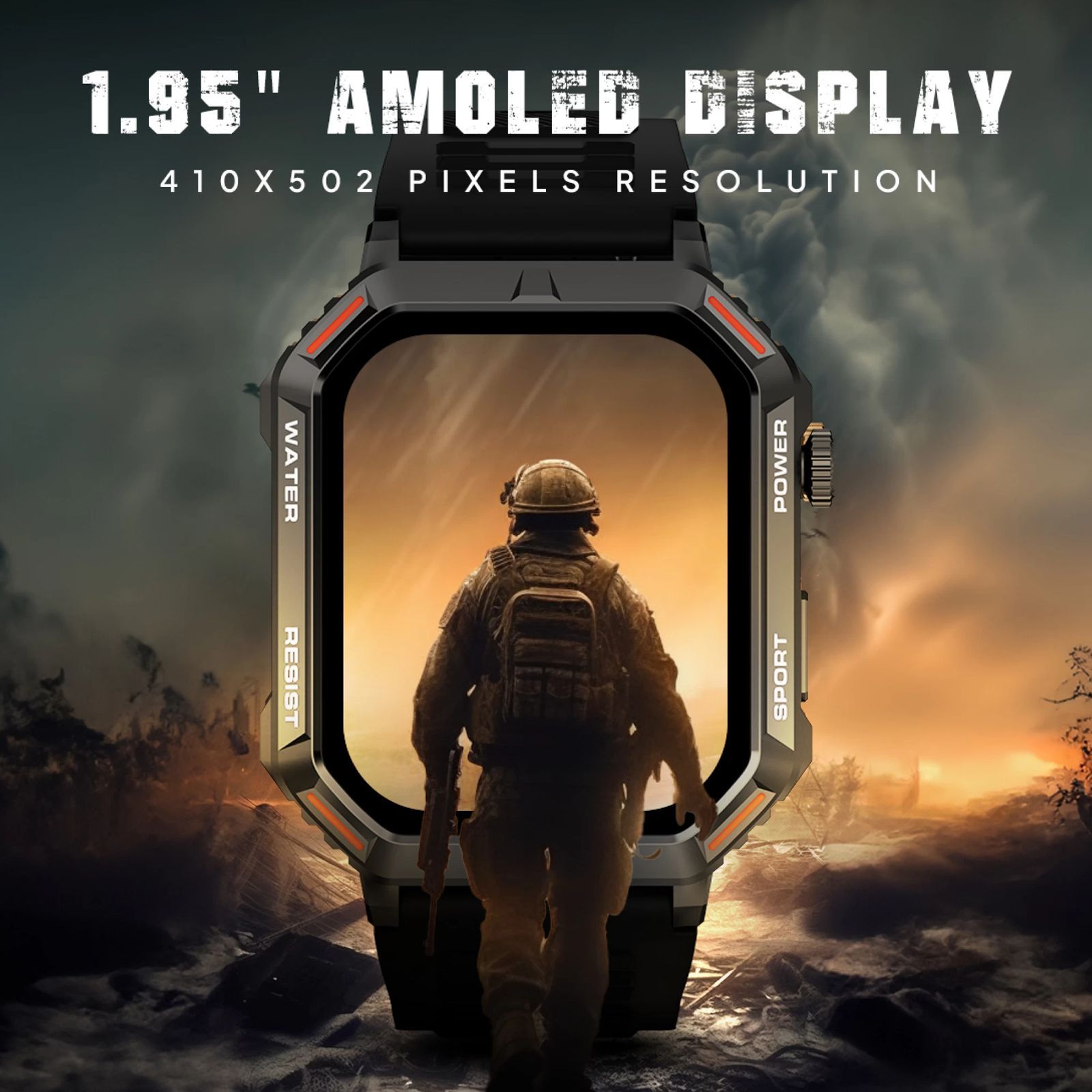 FIRE-BOLTT Commando Smartwatch with Bluetooth Calling (49.5mm AMOLED Display, IP68 Water Resistant, Silver Black Strap) FIRE-BOLTT Commando Smartwatch with Bluetooth Calling (49.5mm AMOLED Display, IP68 Water Resistant, Silver Black Strap)_13