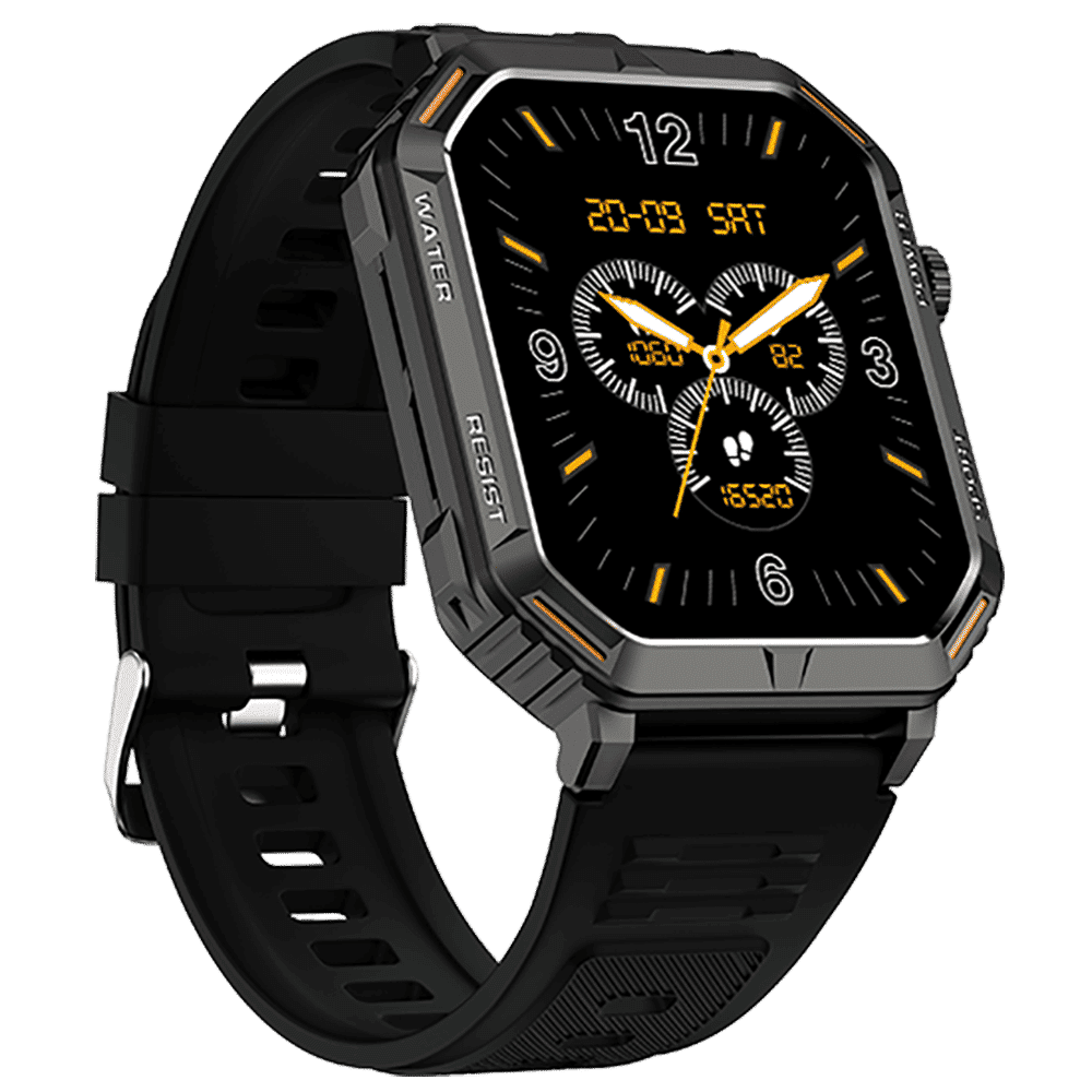 FIRE-BOLTT Commando Smartwatch with Bluetooth Calling (49.5mm AMOLED Display, IP68 Water Resistant, Silver Black Strap) FIRE-BOLTT Commando Smartwatch with Bluetooth Calling (49.5mm AMOLED Display, IP68 Water Resistant, Silver Black Strap)_5