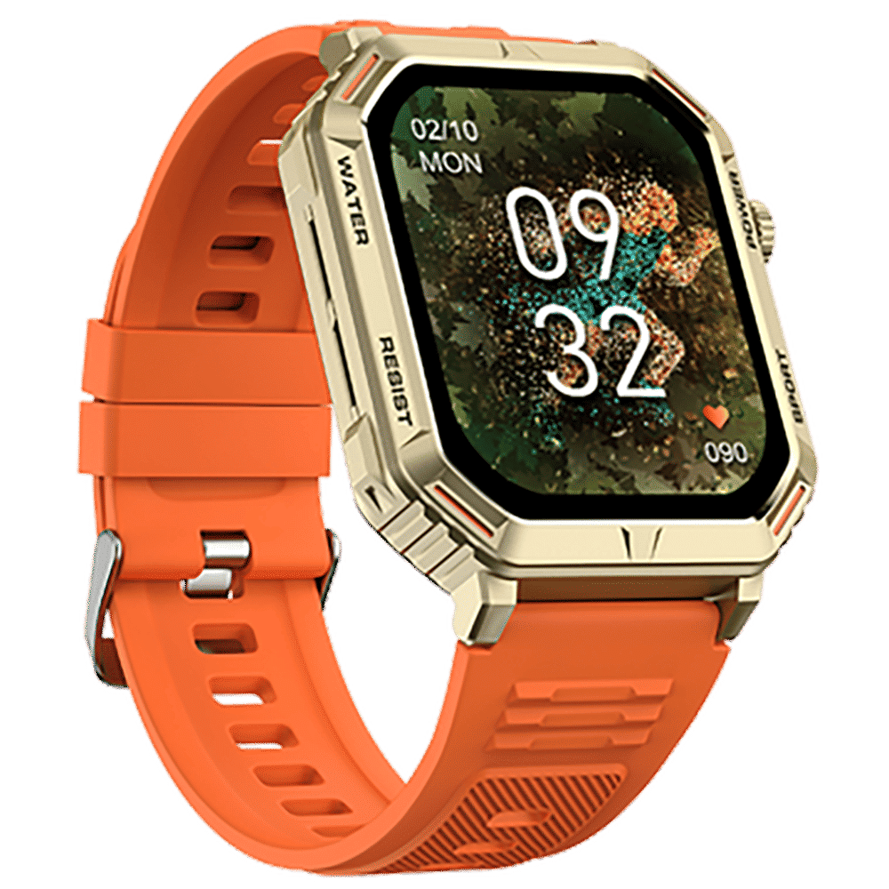 FIRE-BOLTT Commando Smartwatch with Bluetooth Calling (49.5mm AMOLED Display, IP68 Water Resistant, Orange Strap) FIRE-BOLTT Commando Smartwatch with Bluetooth Calling (49.5mm AMOLED Display, IP68 Water Resistant, Orange Strap)_5