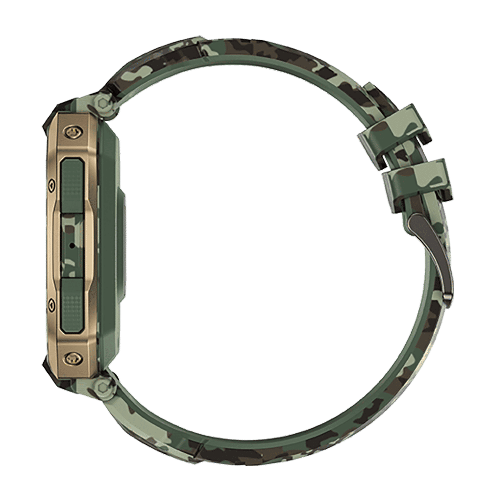 FIRE-BOLTT Commando Smartwatch with Bluetooth Calling (49.5mm AMOLED Display, IP68 Water Resistant, Camo Green Strap)_7