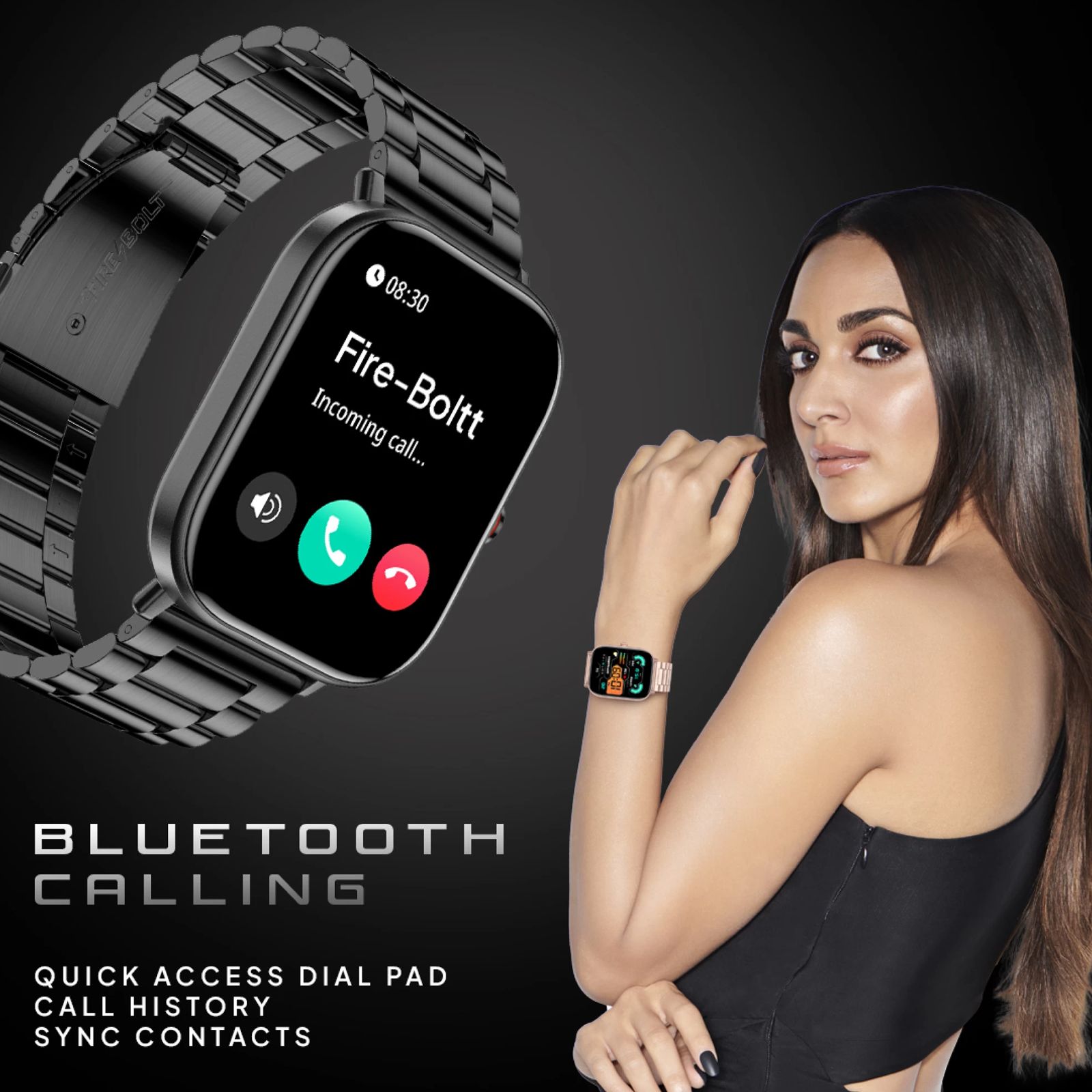 FIRE-BOLTT Starlight Smartwatch with Bluetooth Calling (51mm TFT HD Display, IP68 Water Resistant, Pitch Black Strap)_7