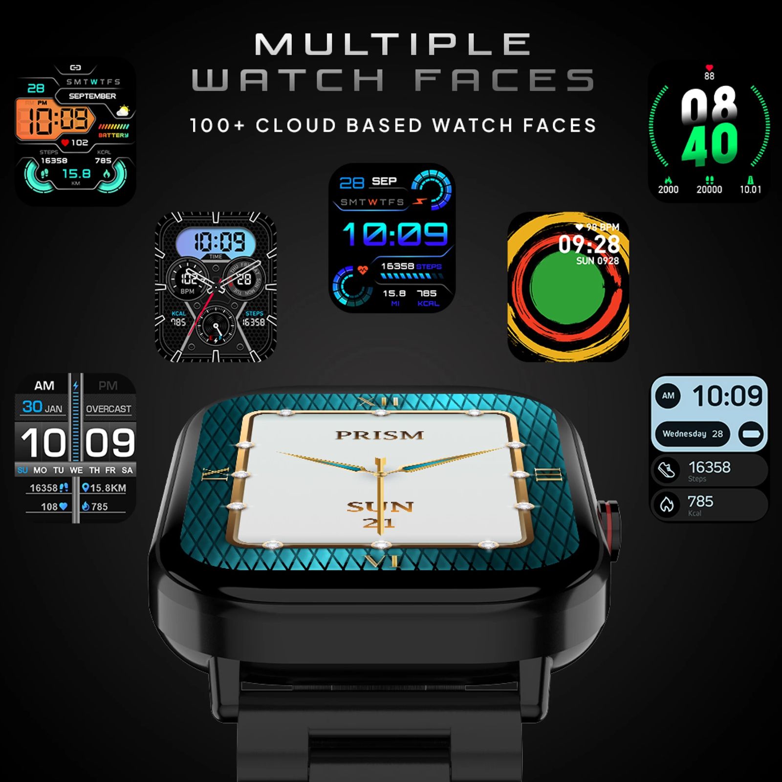 FIRE-BOLTT Starlight Smartwatch with Bluetooth Calling (51mm TFT HD Display, IP68 Water Resistant, Pitch Black Strap)_9