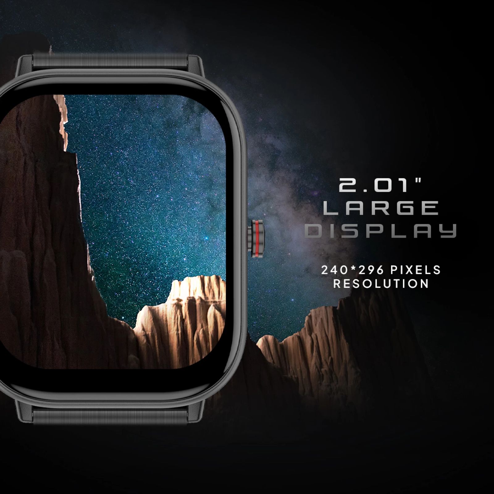 FIRE-BOLTT Starlight Smartwatch with Bluetooth Calling (51mm TFT HD Display, IP68 Water Resistant, Pitch Black Strap)_12