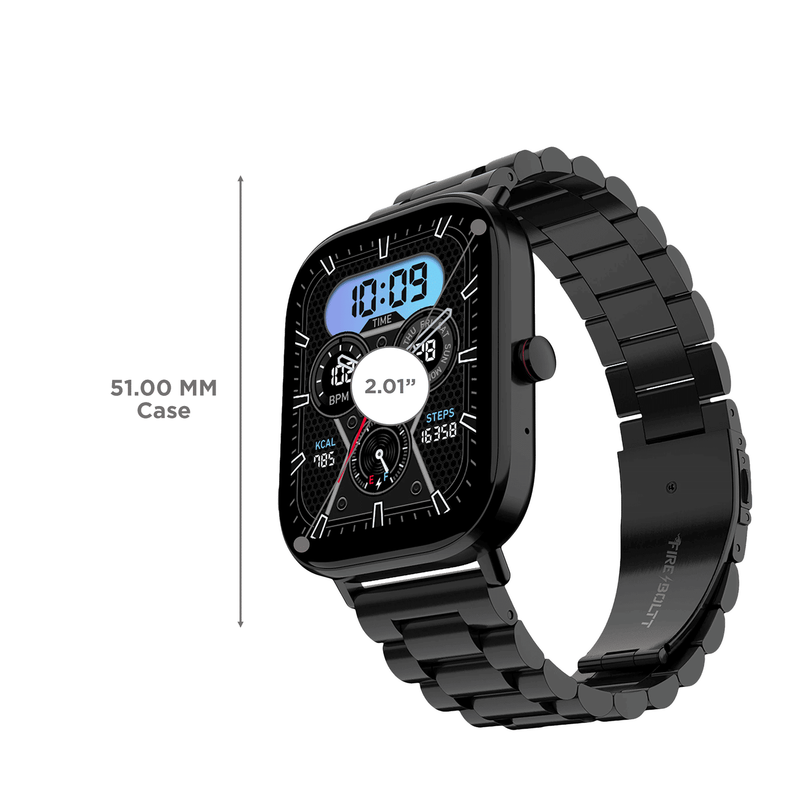 FIRE-BOLTT Starlight Smartwatch with Bluetooth Calling (51mm TFT HD Display, IP68 Water Resistant, Pitch Black Strap)_3