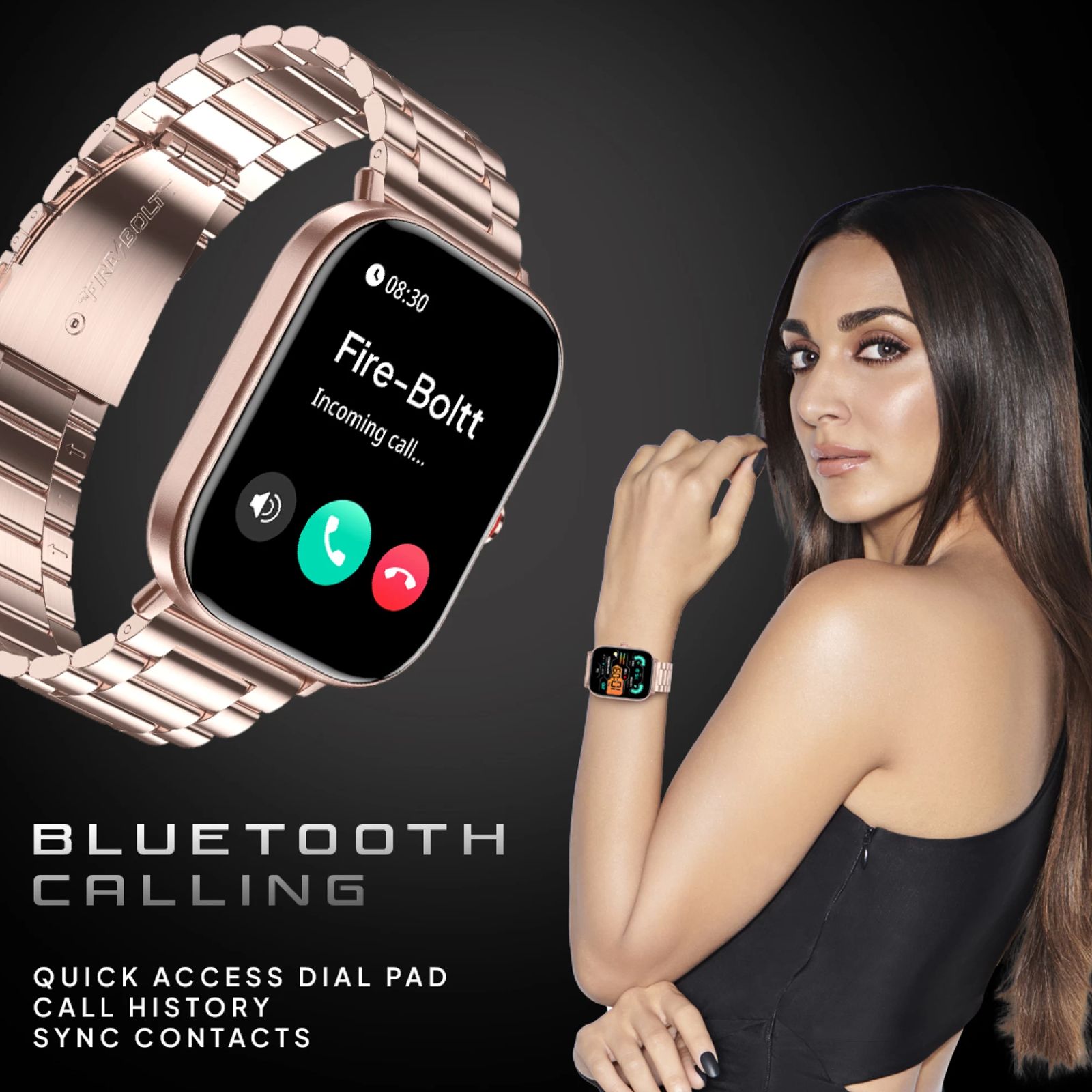 FIRE-BOLTT Starlight Smartwatch with Bluetooth Calling (51mm TFT HD Display, IP68 Water Resistant, Rose Gold Strap) FIRE-BOLTT Starlight Smartwatch with Bluetooth Calling (51mm TFT HD Display, IP68 Water Resistant, Rose Gold Strap)_6