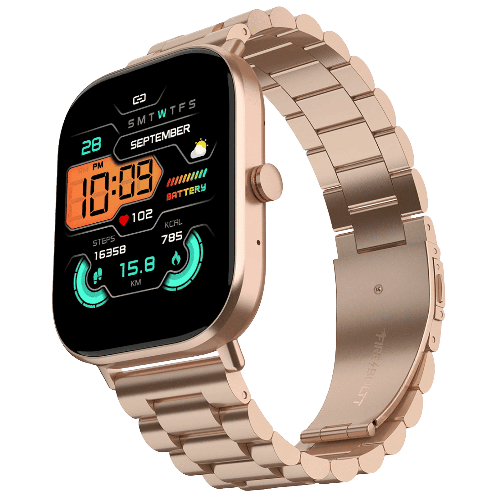 FIRE-BOLTT Starlight Smartwatch with Bluetooth Calling (51mm TFT HD Display, IP68 Water Resistant, Rose Gold Strap) FIRE-BOLTT Starlight Smartwatch with Bluetooth Calling (51mm TFT HD Display, IP68 Water Resistant, Rose Gold Strap)_4