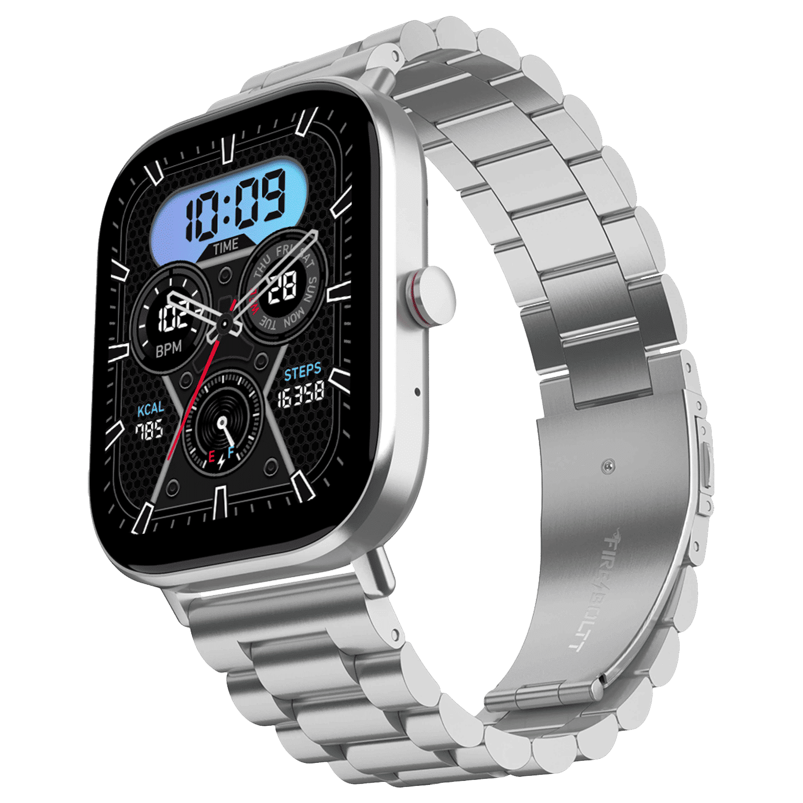 FIRE-BOLTT Starlight Smartwatch with Bluetooth Calling (51mm TFT HD Display, IP68 Water Resistant, Silver Strap)_13